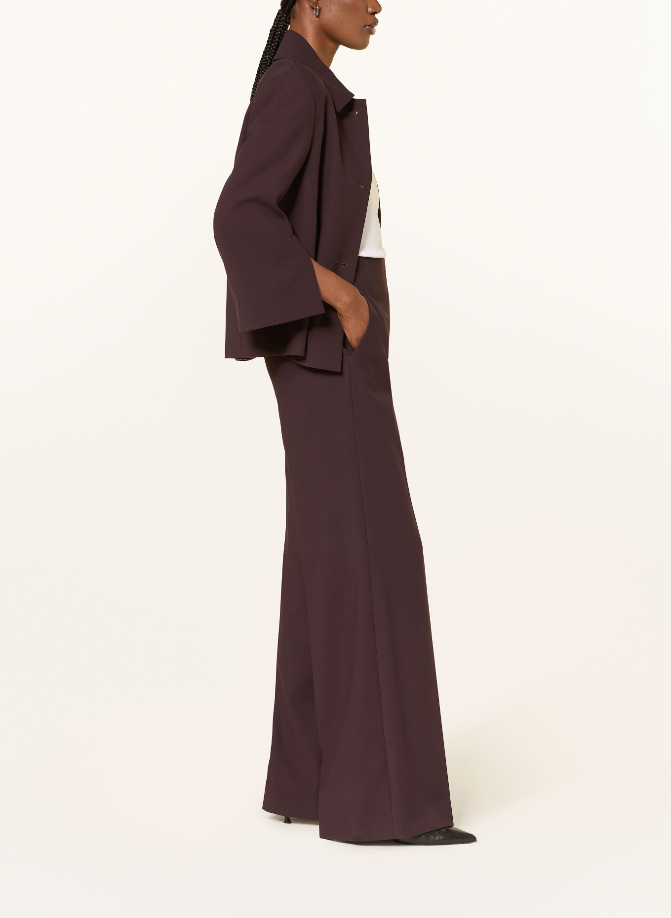windsor. pantalon marinière: LILAS FONCÉ