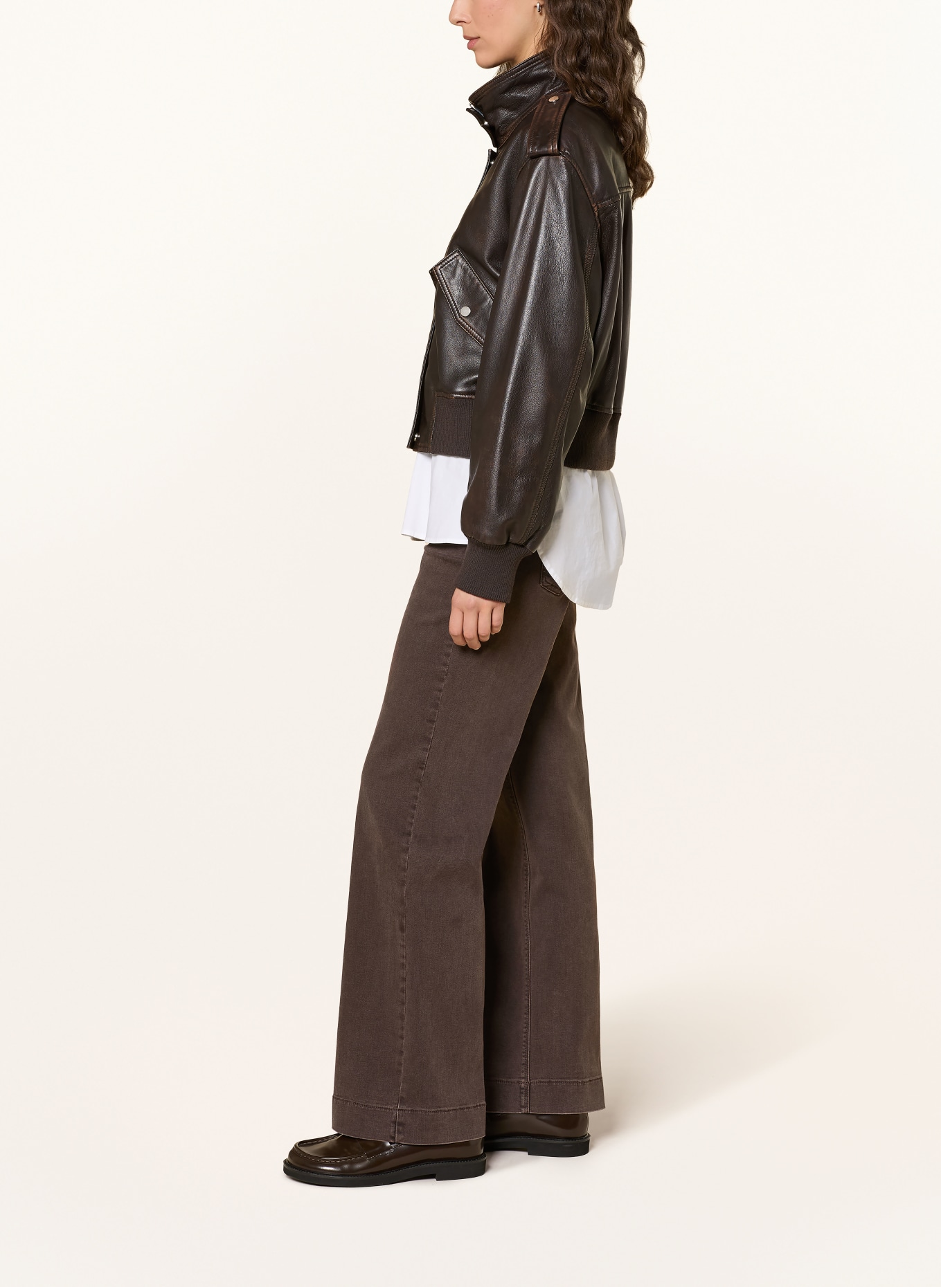 MAC Jeans WIDE: D701 brown stone wash
