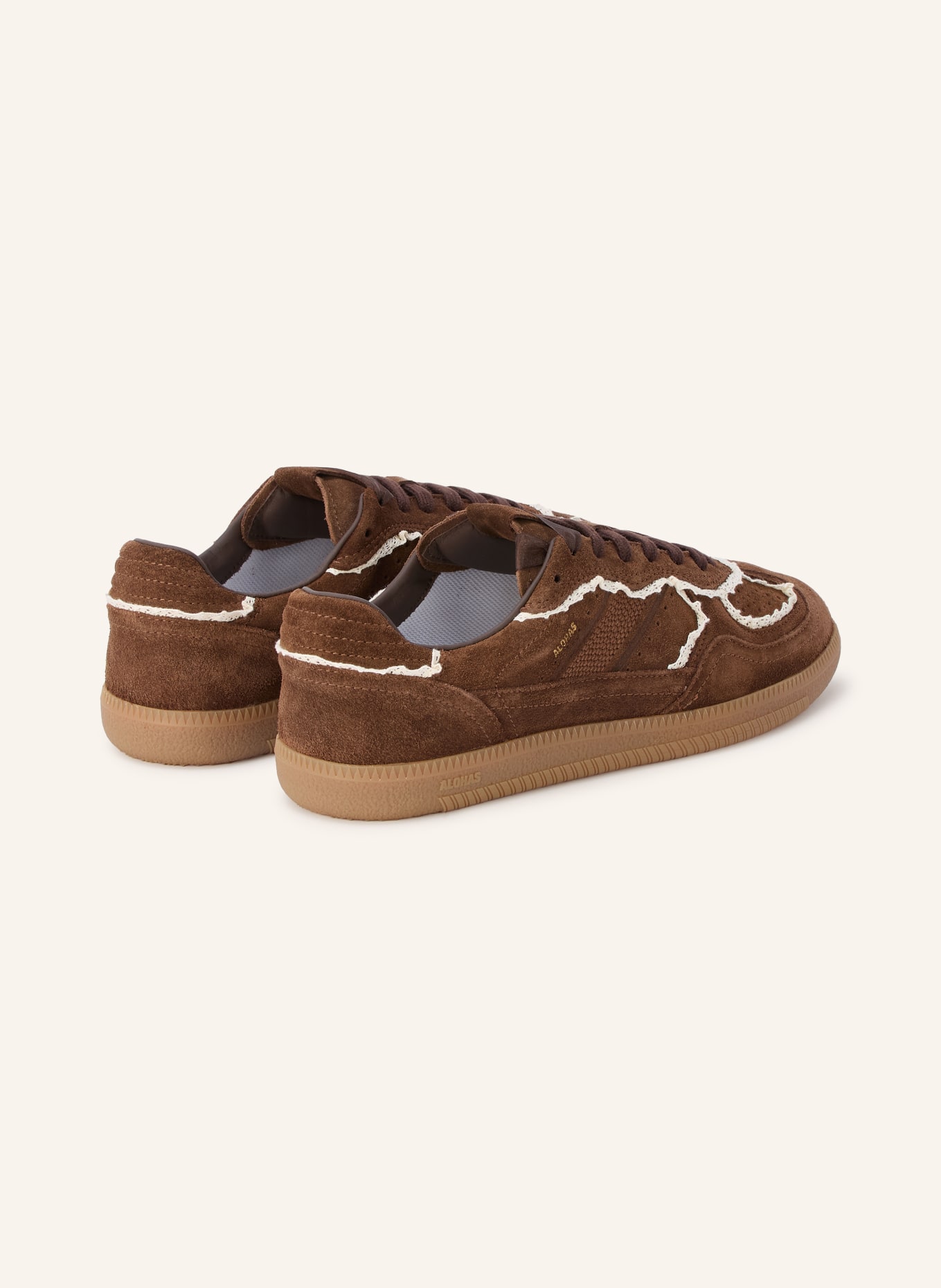 ALOHAS Sneakers TB.490: DARK BROWN / WHITE