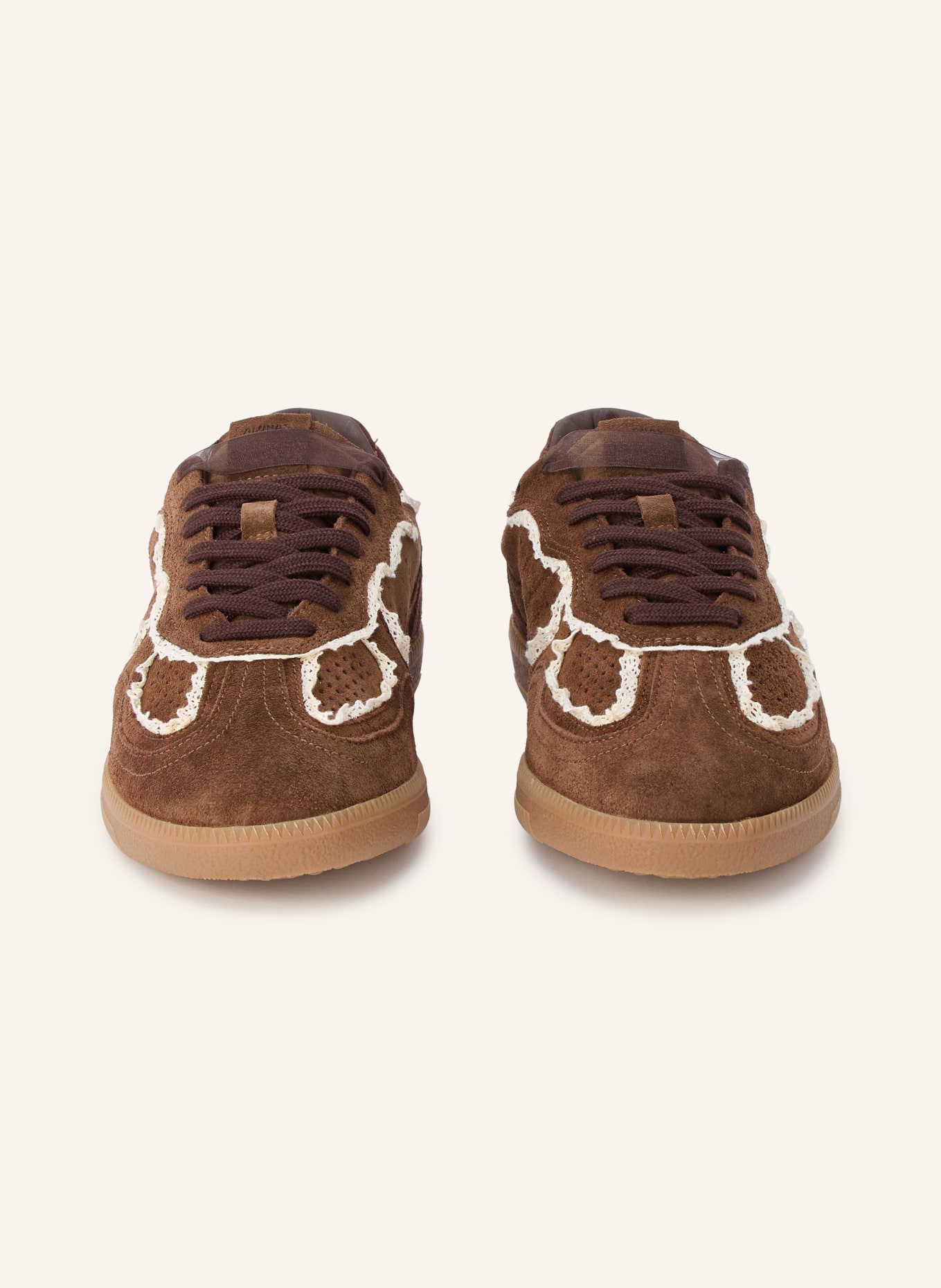 ALOHAS Sneakers TB.490: DARK BROWN / WHITE