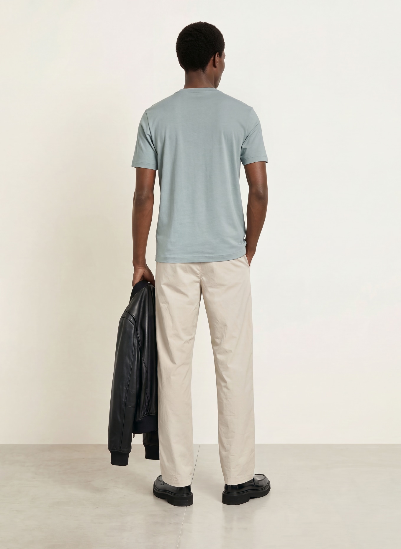 BOSS T-Shirt TCHUP: BLAUGRAU