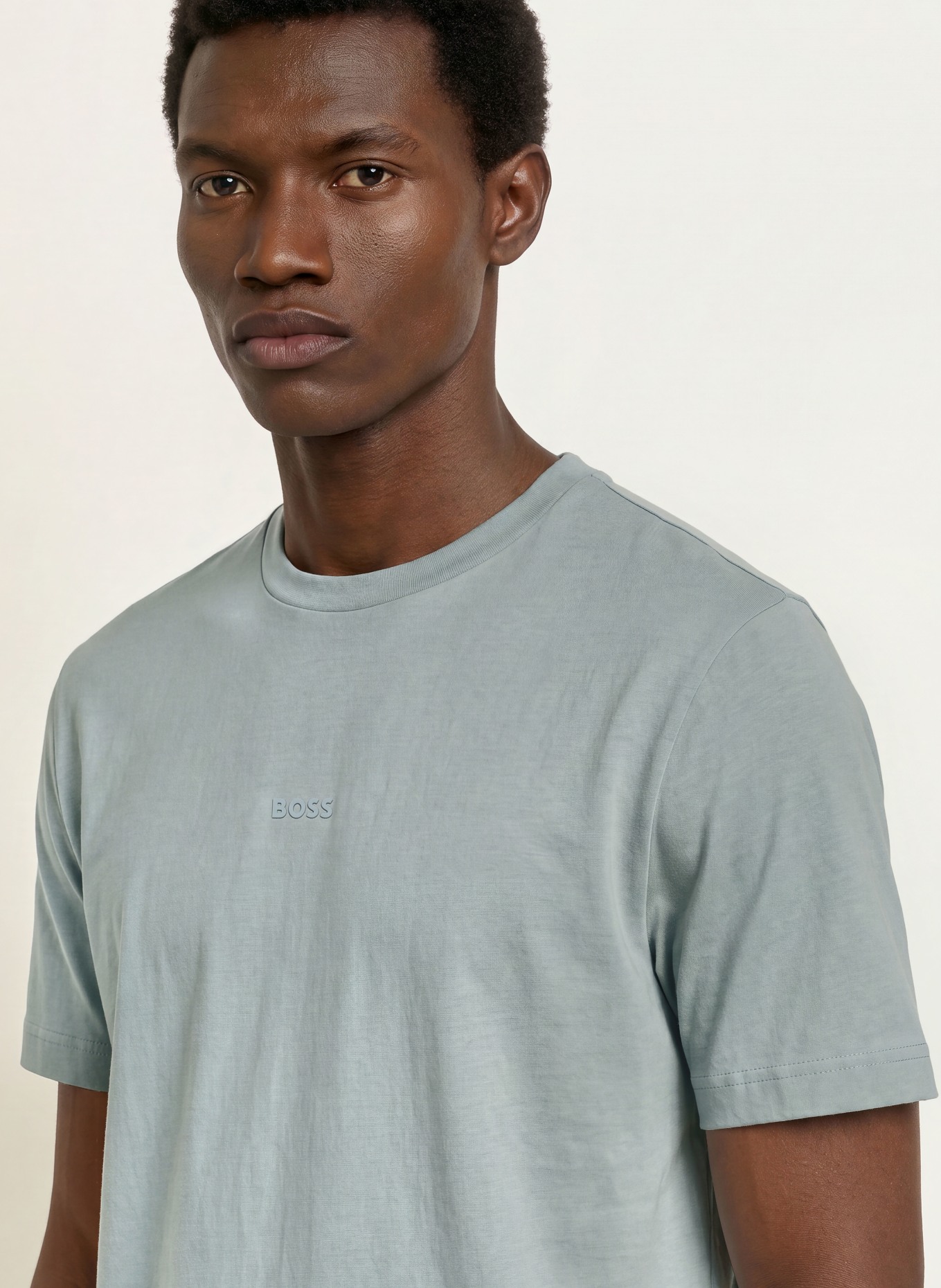 BOSS T-Shirt TCHUP: BLAUGRAU