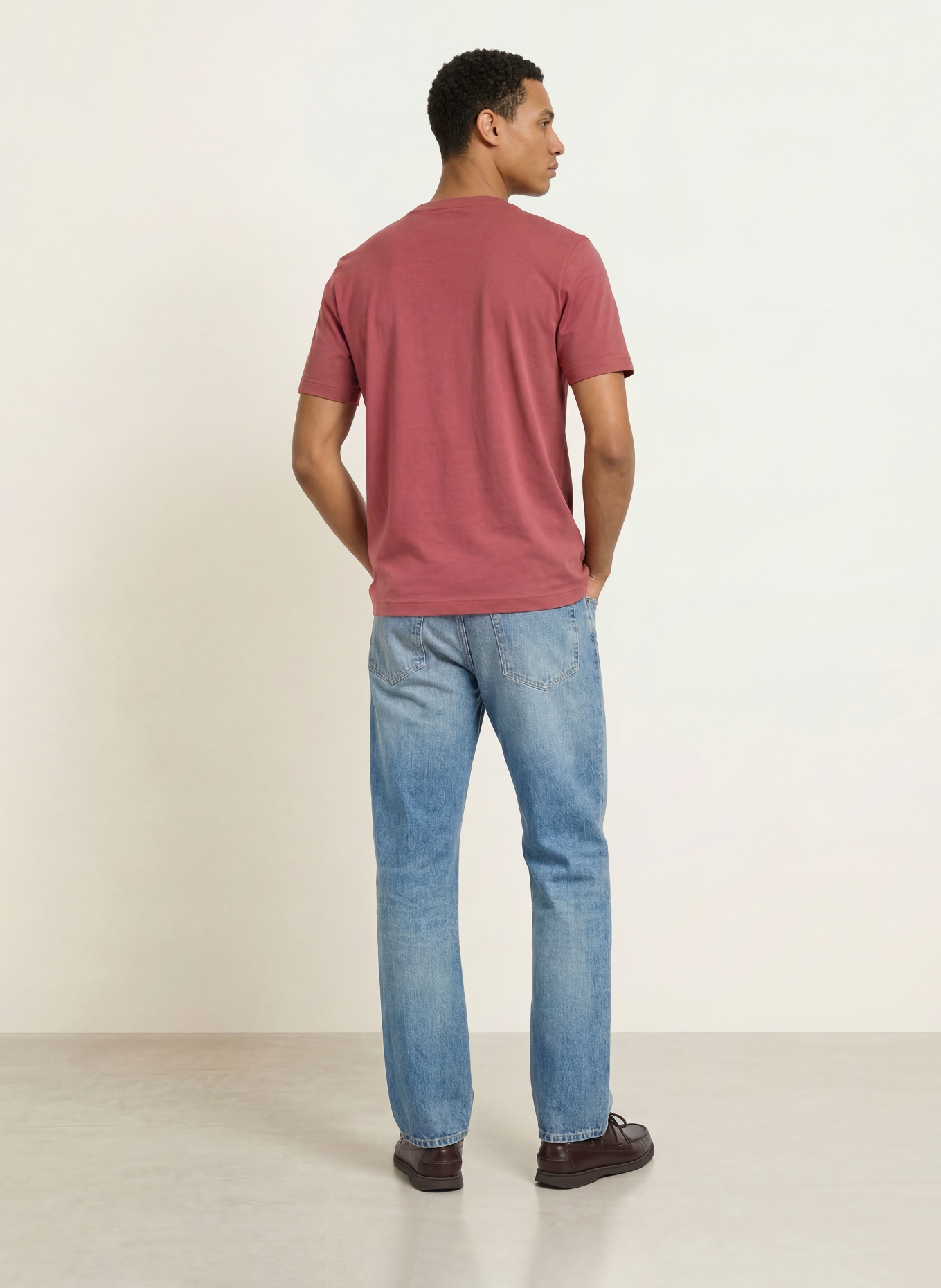 BOSS T-shirt TCHUP: ROUGE FONCÉ