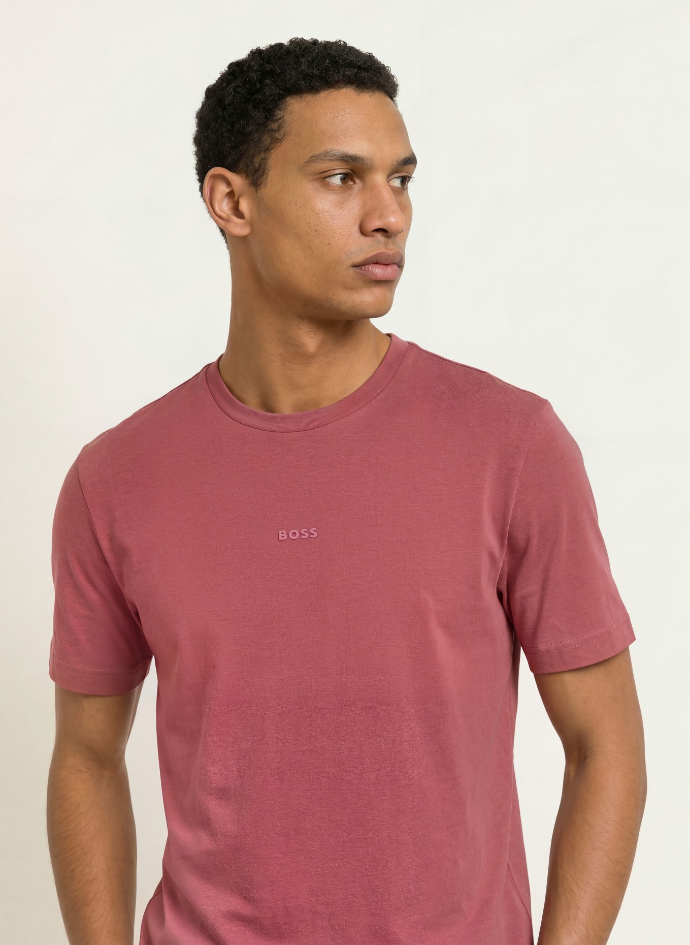 BOSS T-shirt TCHUP: ROUGE FONCÉ