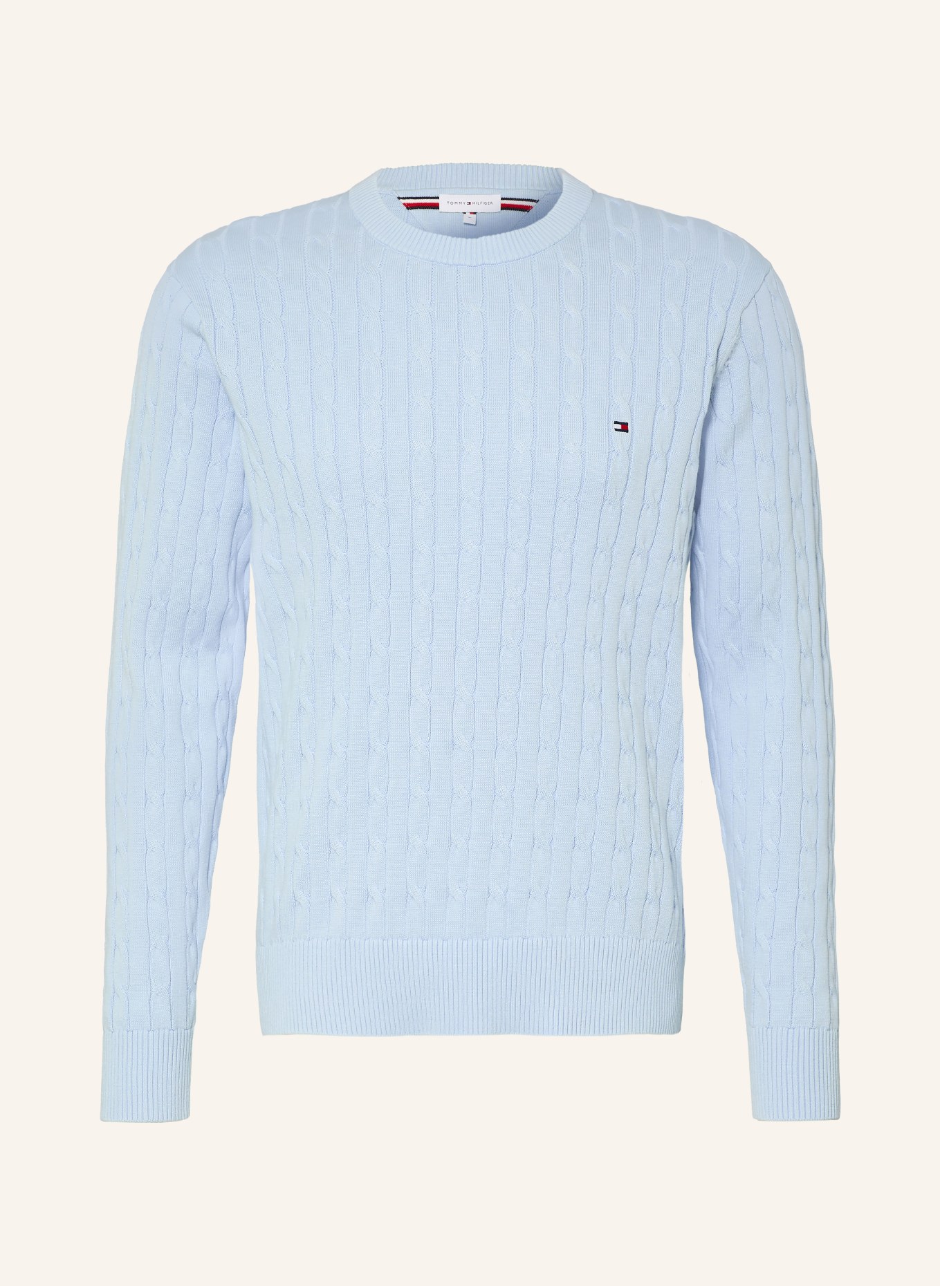TOMMY HILFIGER Pullover: HELLBLAU