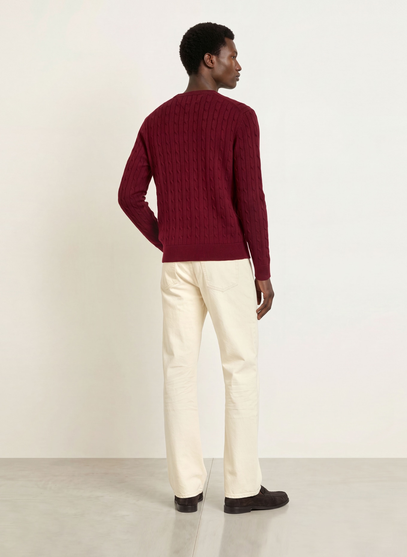 TOMMY HILFIGER Sweater: DARK RED