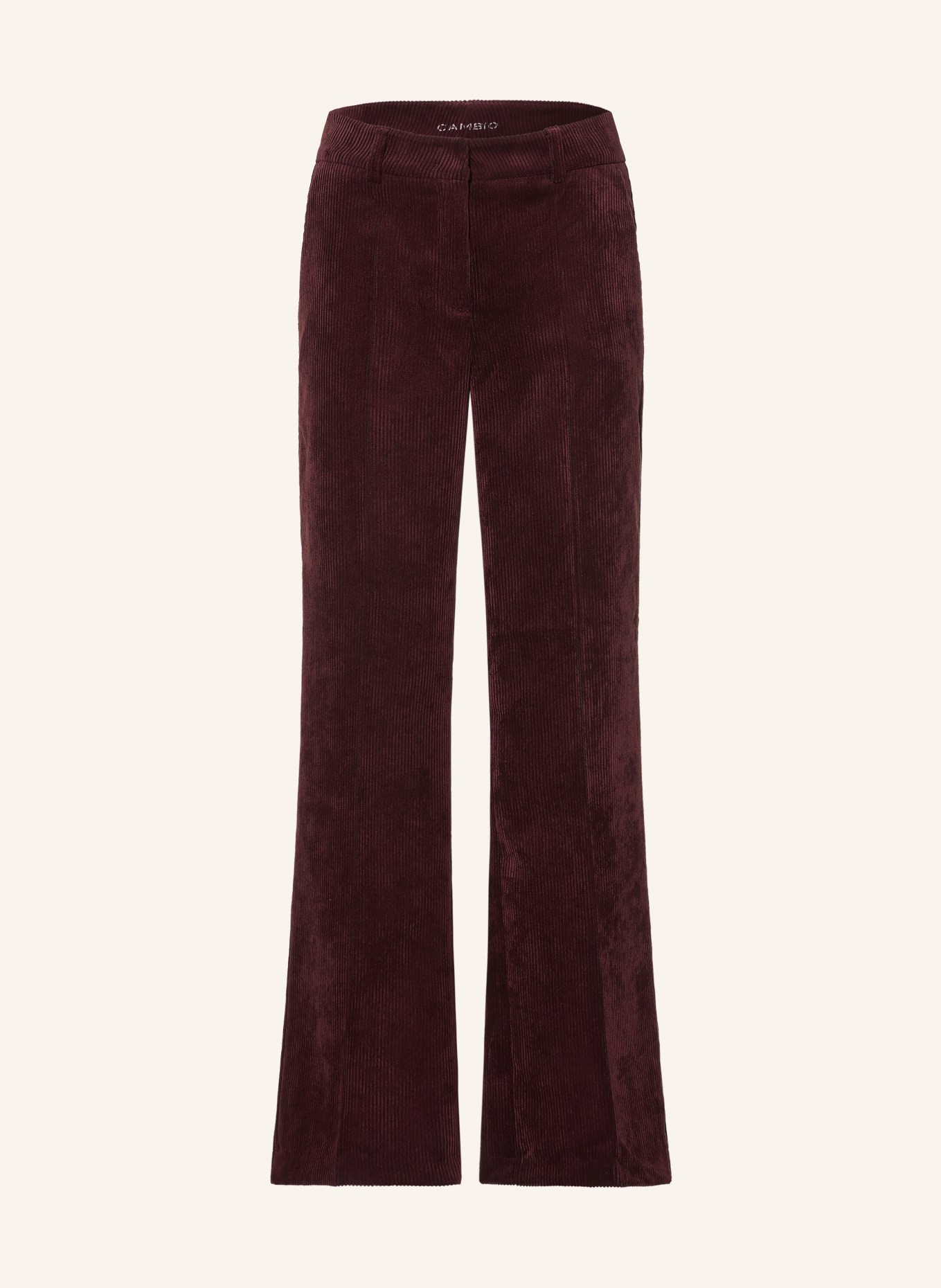 CAMBIO Pantalon marinière AMELIE en velours côtelé: ROUGE FONCÉ