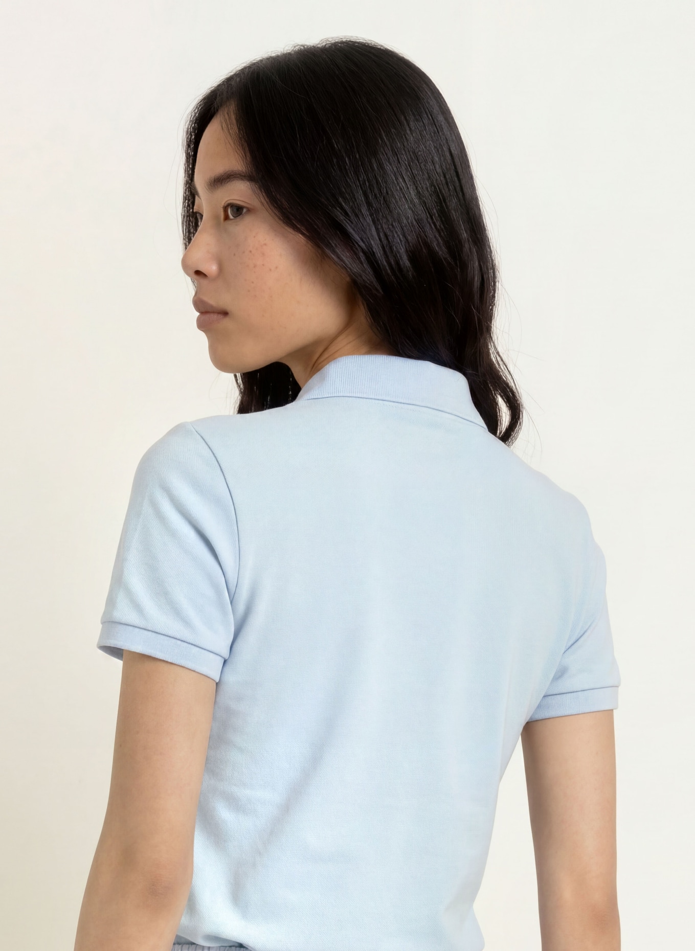 LACOSTE Piqué-poloshirt: LICHTBLAUW