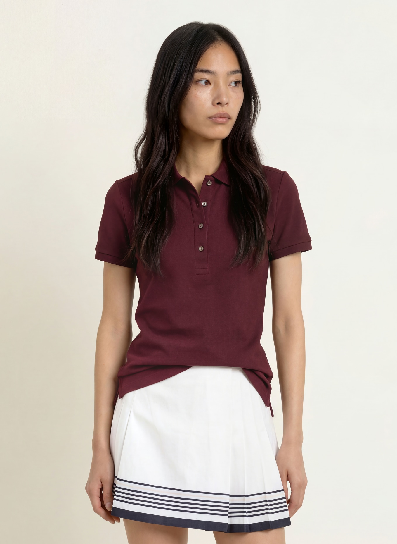 LACOSTE Piqué-poloshirt: MARRON FONCÉ