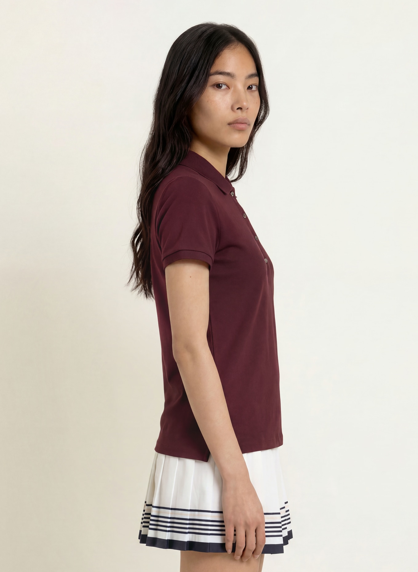 LACOSTE Piqué-poloshirt: MARRON FONCÉ