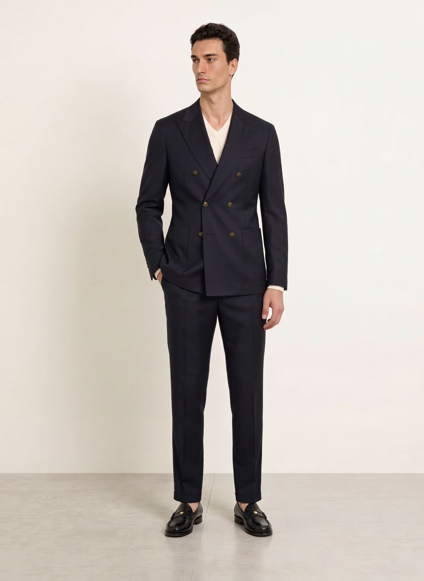 windsor. Suit trousers SILVI shaped fit: 401 Dark Blue 401