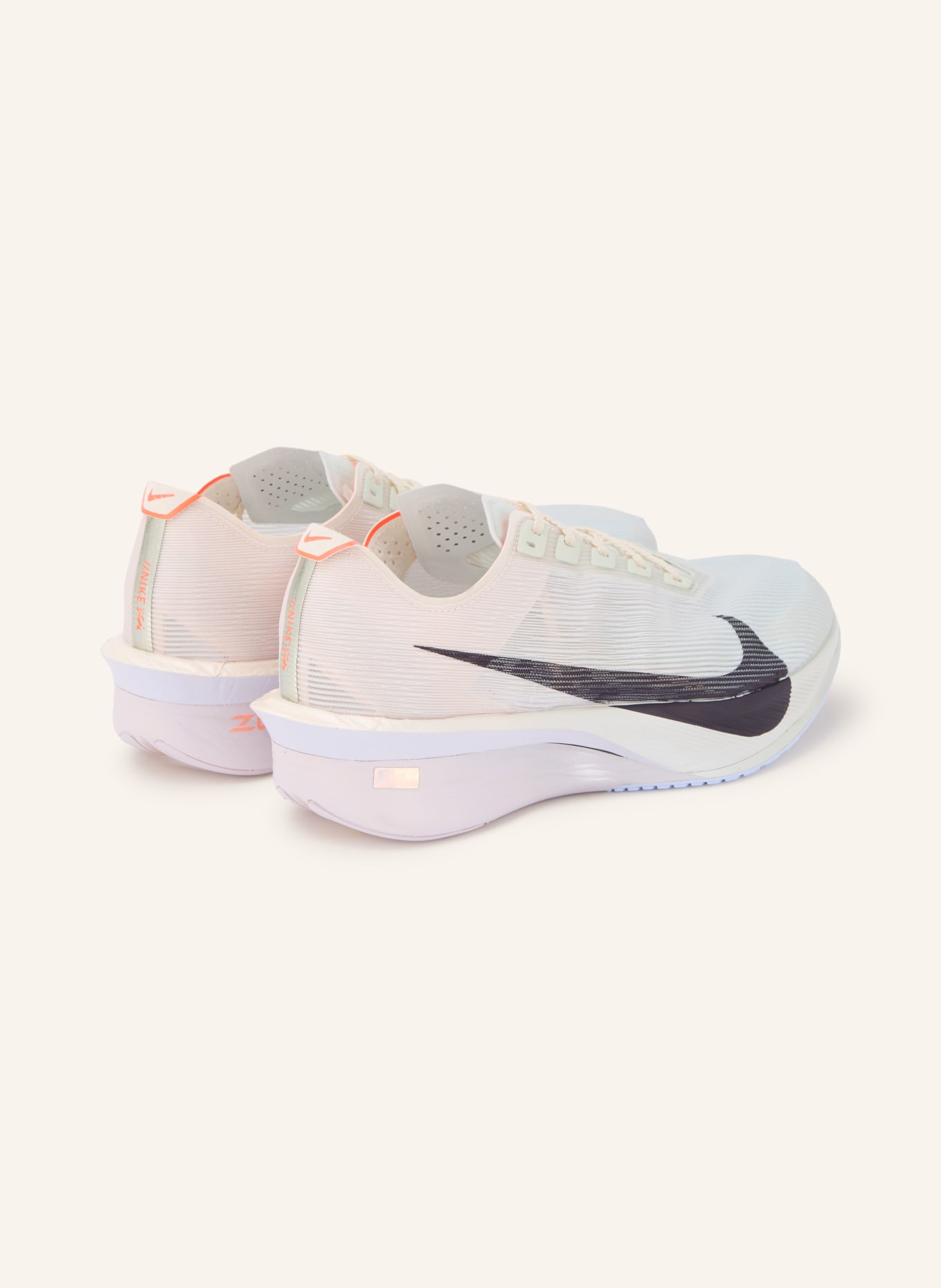 Nike Laufschuhe ZOOMX VAPORFLY NEXT% 4: HELLGRAU / HELLLILA / SCHWARZ