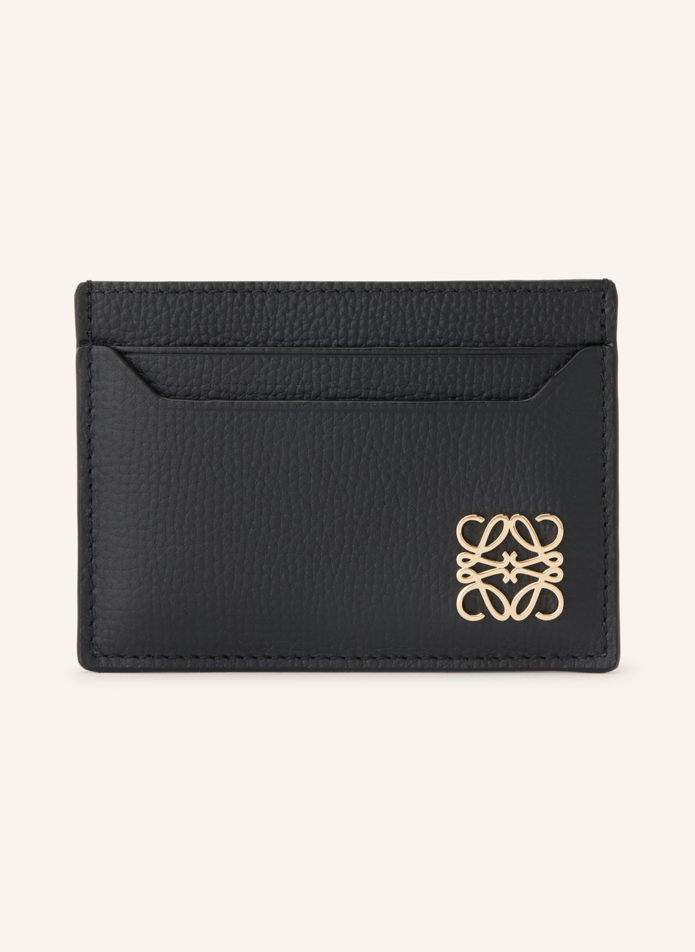 LOEWE Kartenetui ANAGRAM: SCHWARZ / GOLD