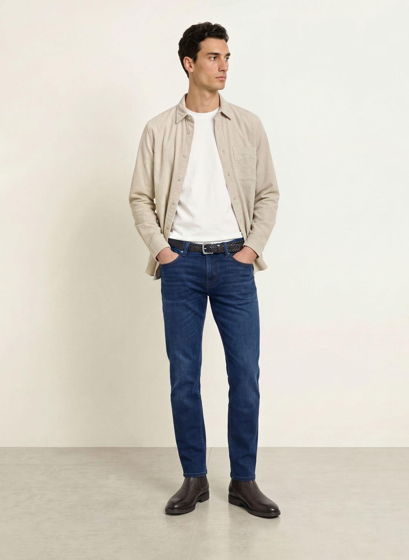 ALBERTO Jeans PIPE coupe classique: 893 NAVY