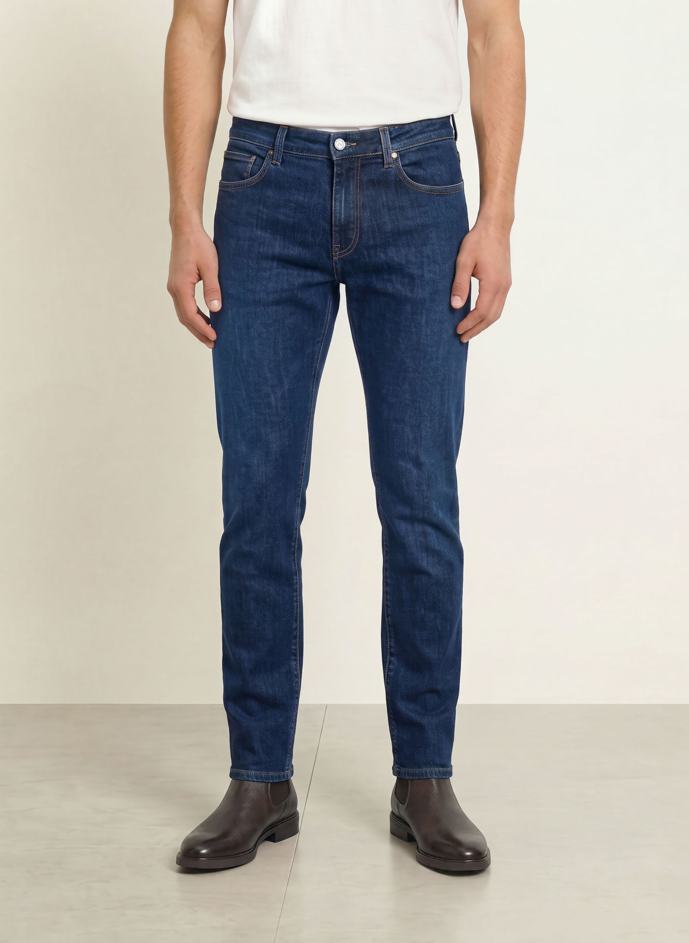ALBERTO Jeans PIPE coupe classique: 893 NAVY