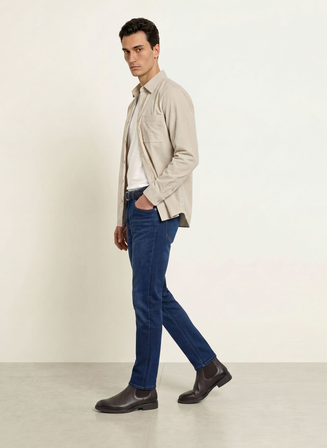 ALBERTO Jeans PIPE coupe classique: 893 NAVY