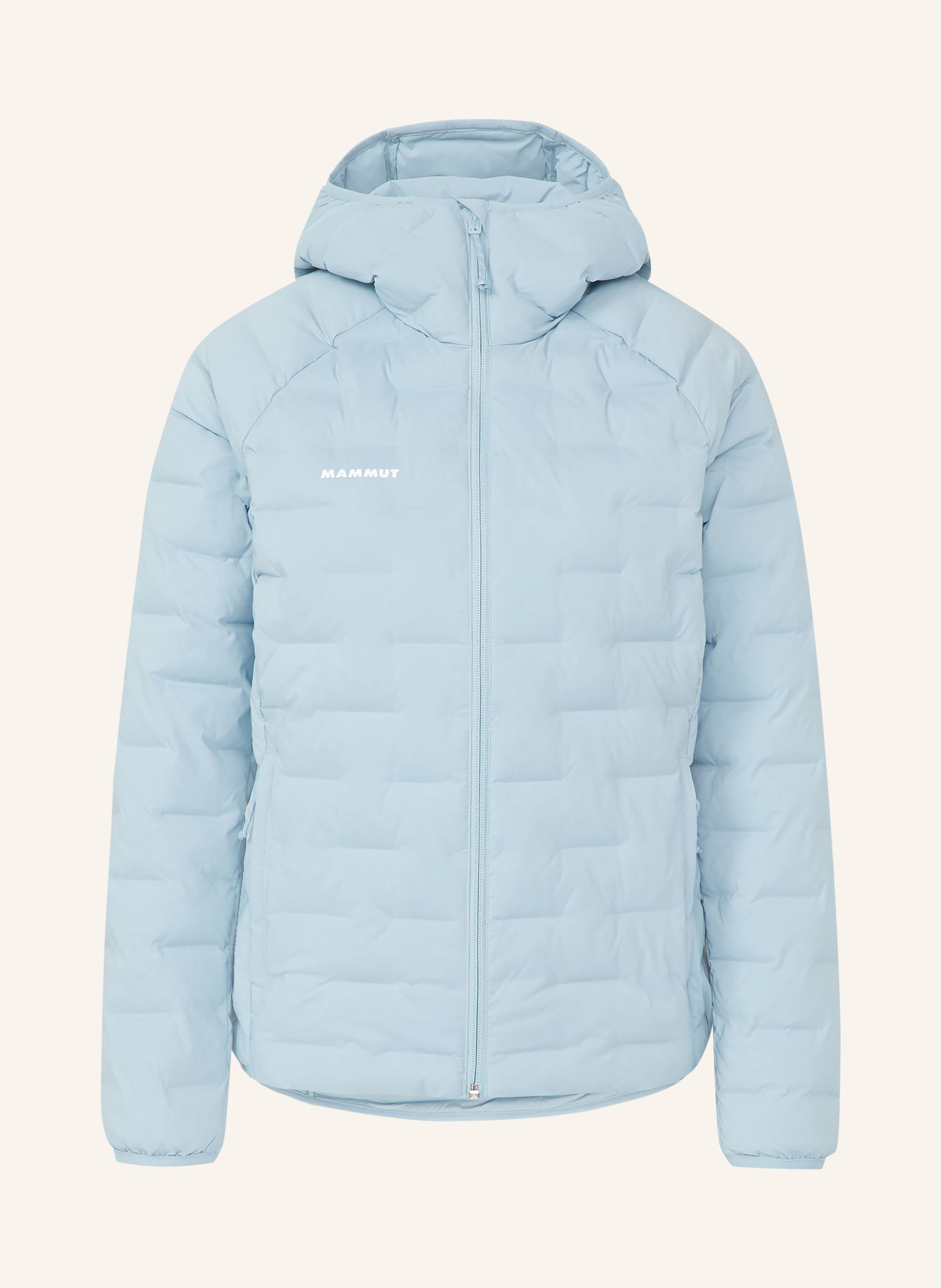 MAMMUT Quilted jacket SENDER IN: LIGHT BLUE / WHITE