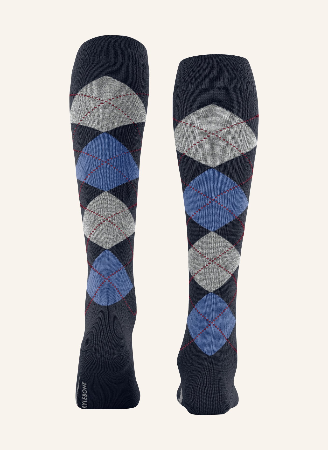 Burlington MARYLEBONE Knee-high socks: 6120 MARINE