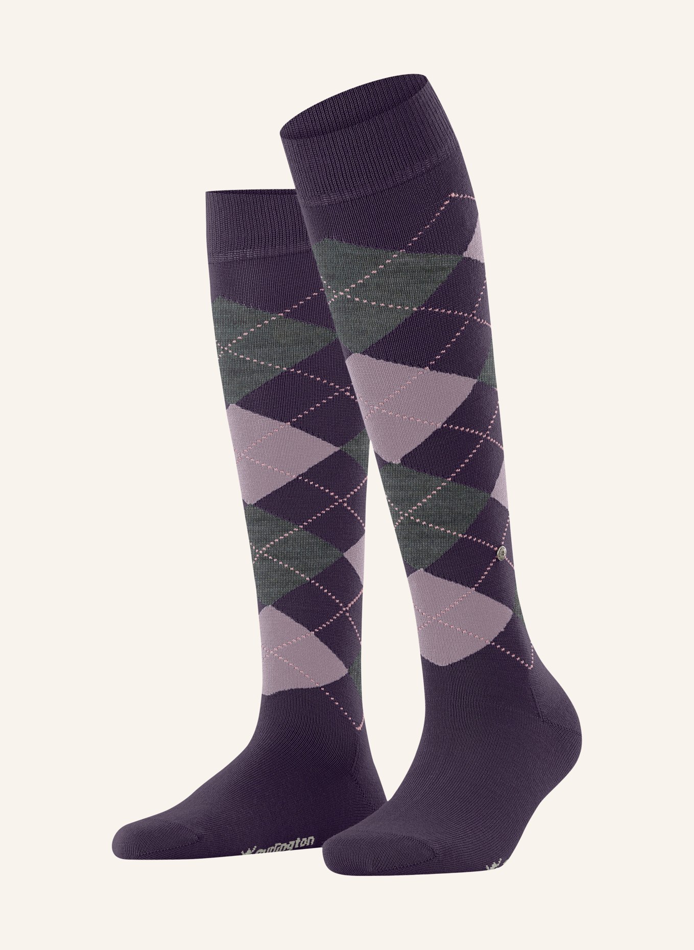 Burlington MARYLEBONE Knee-high socks: 8761 wineberry