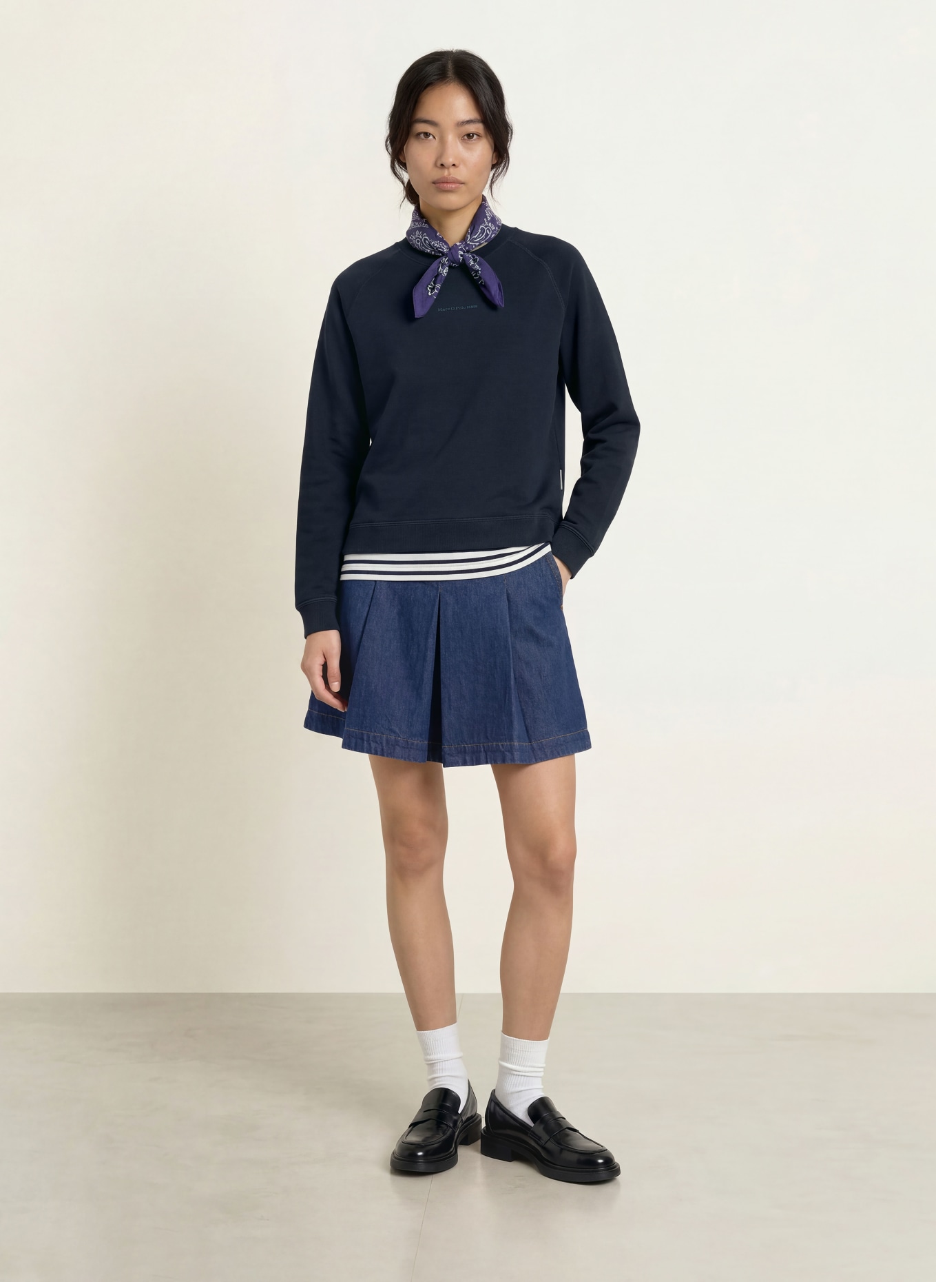 Marc O'Polo DENIM Sweatshirt: DUNKELBLAU