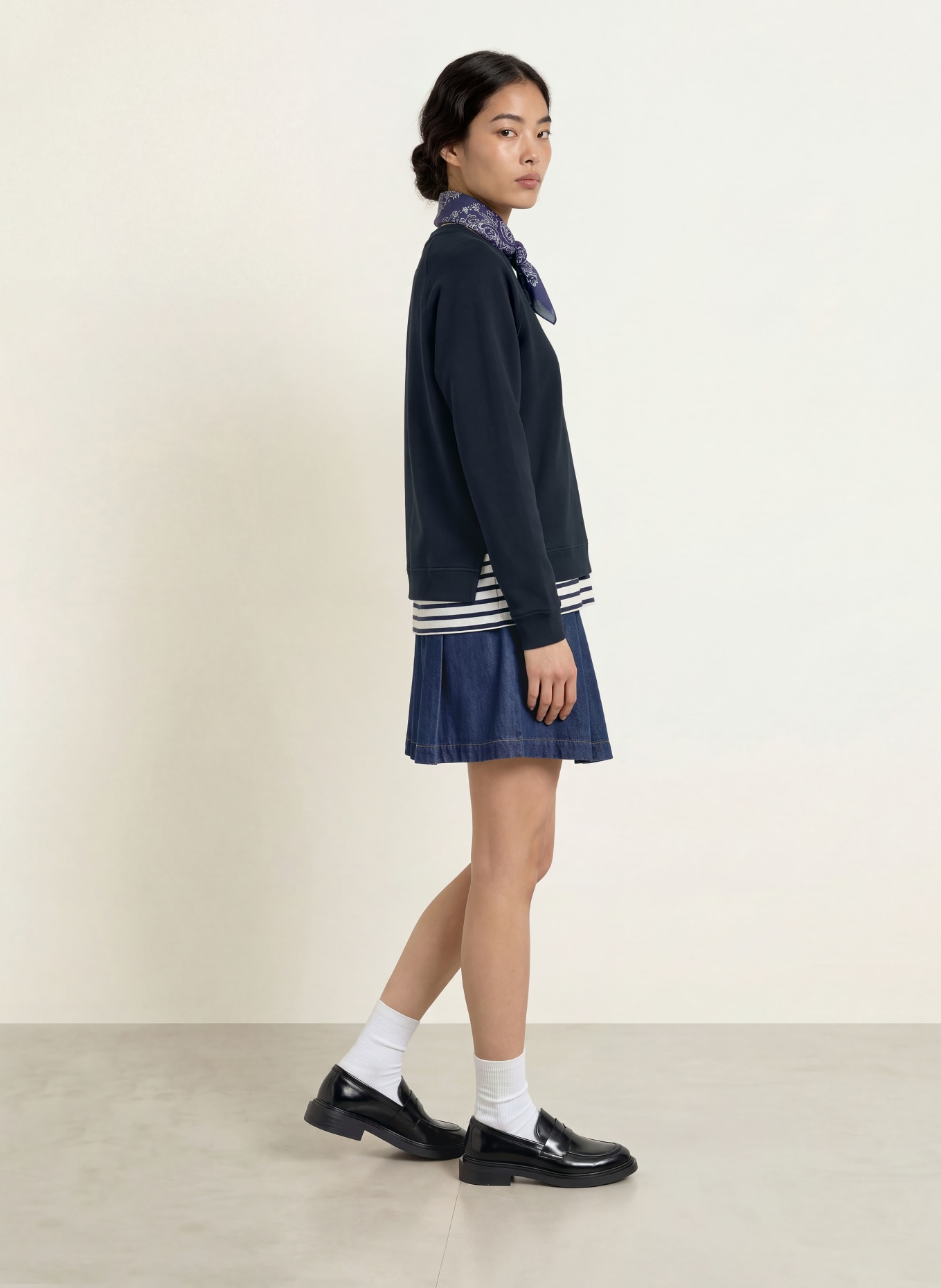 Marc O'Polo DENIM Sweatshirt: DUNKELBLAU