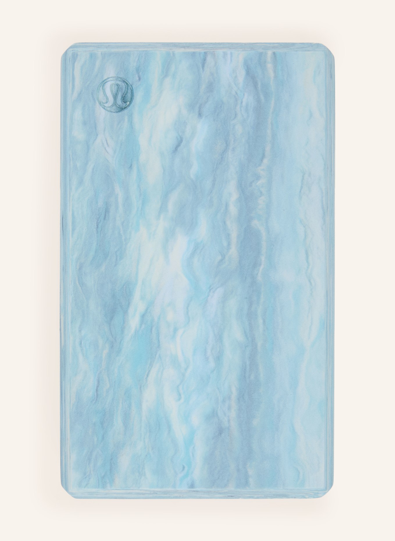 lululemon Yogablok LIFT AND LENGTHEN: LICHTBLAUW / DONKERBLAUW / WIT