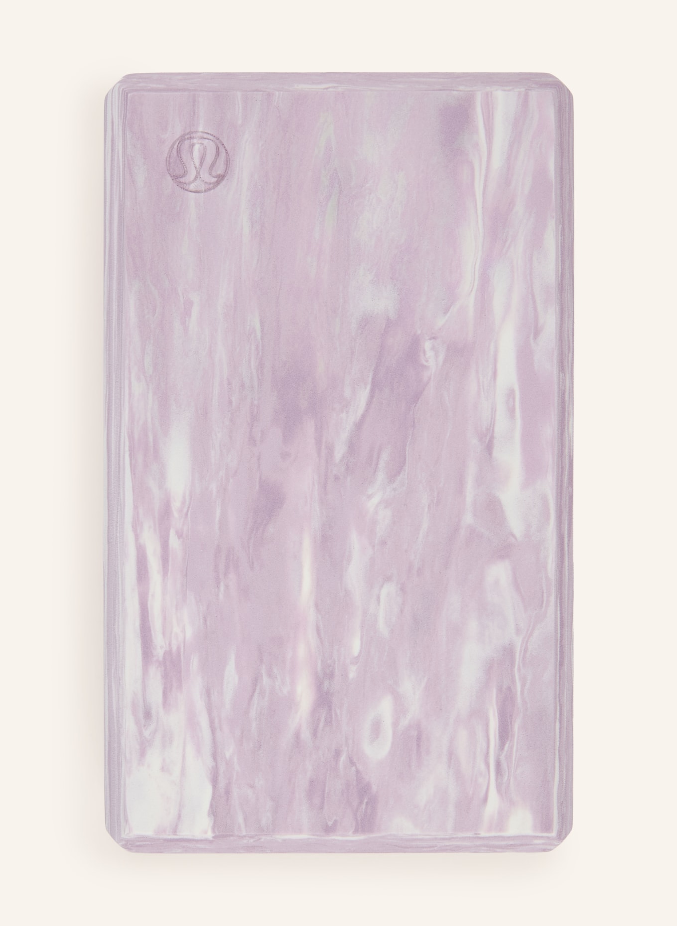 lululemon Yogablok LIFT AND LENGTHEN: LICHTPAARS / WIT