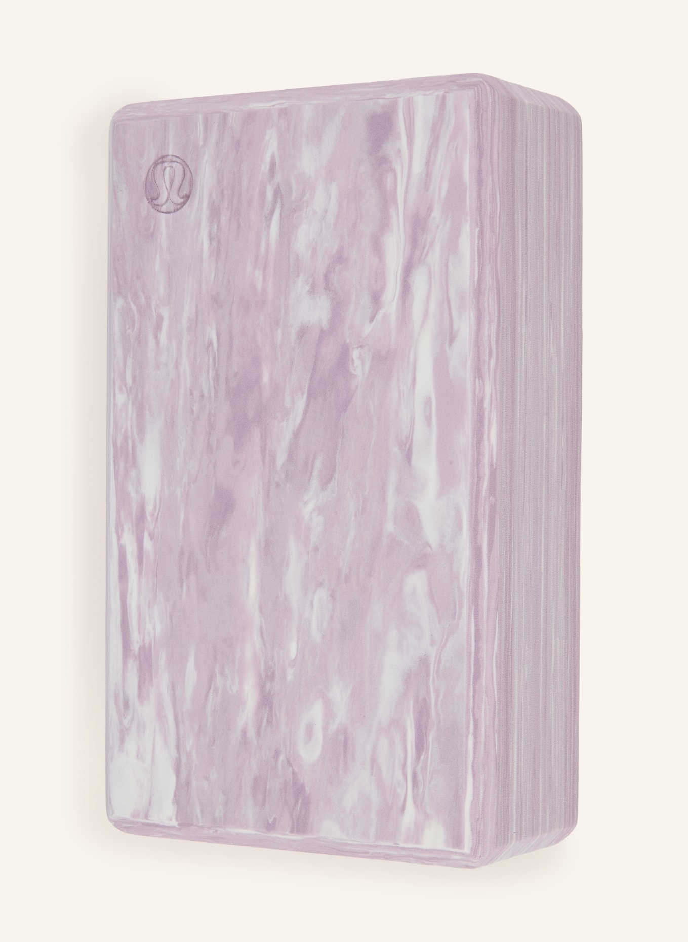 lululemon Yogablok LIFT AND LENGTHEN: LICHTPAARS / WIT