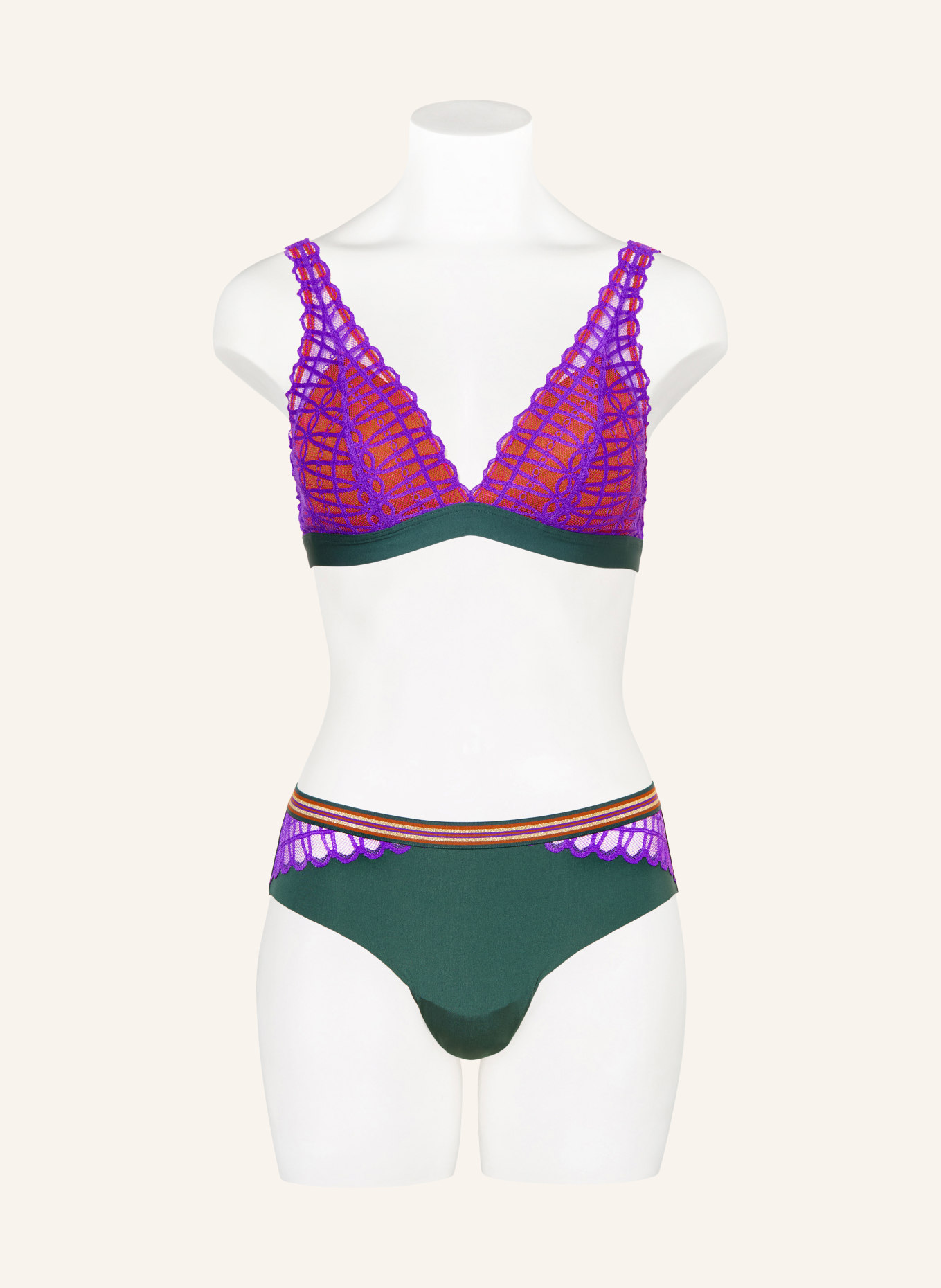mey Triangle bra series POETRY TEMPTATION: PURPLE / GREEN