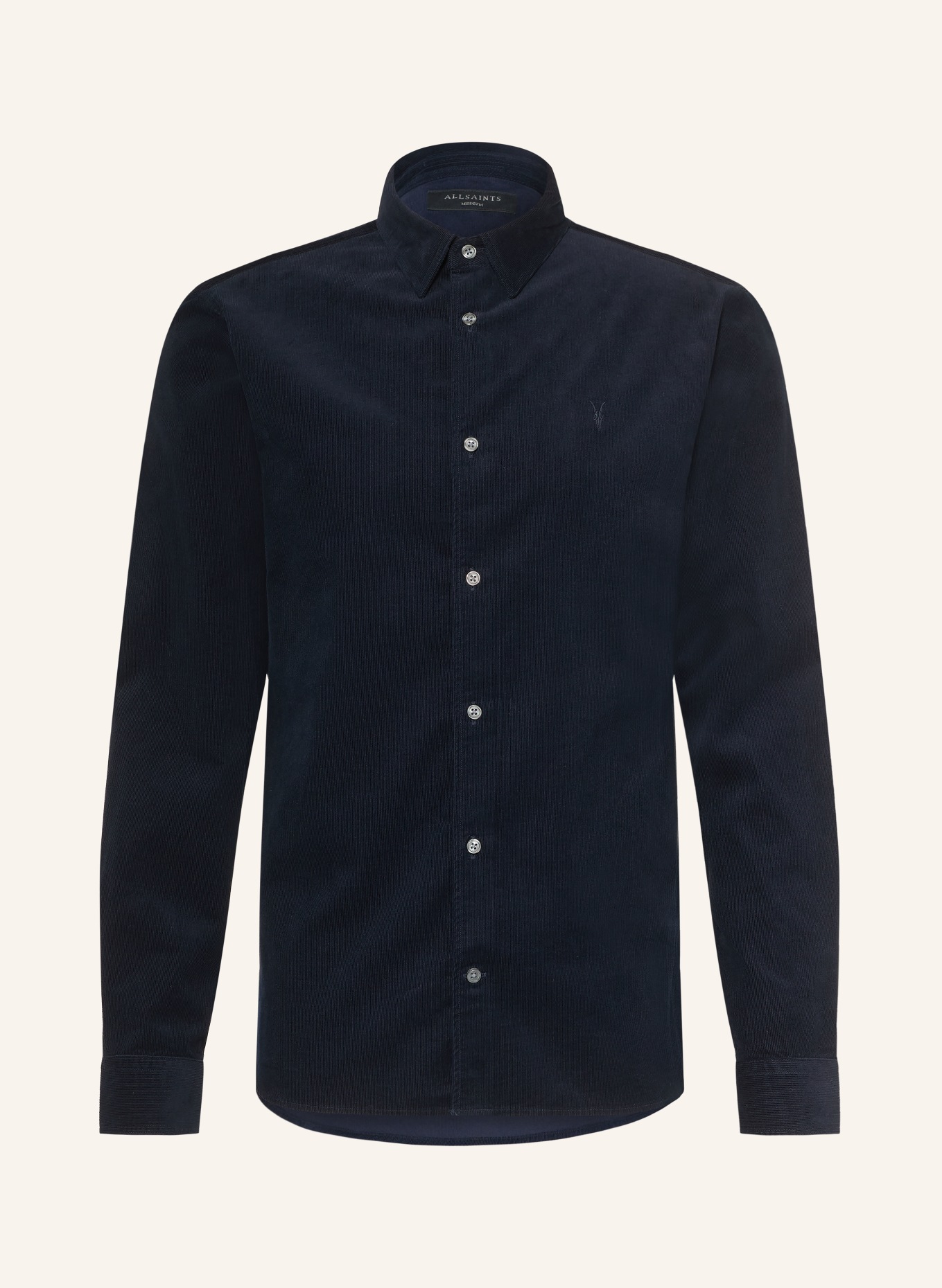 ALLSAINTS Koszula sztruksowa BIRCHWOOD slim fit: GRANATOWY