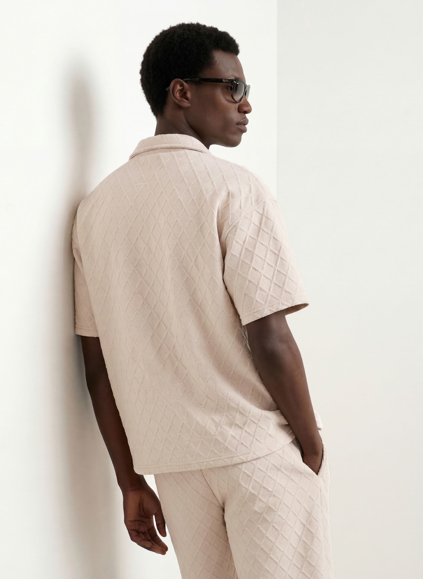 PEGADOR Kurzarm-Hemd JOVREN Comfort Fit: CREME