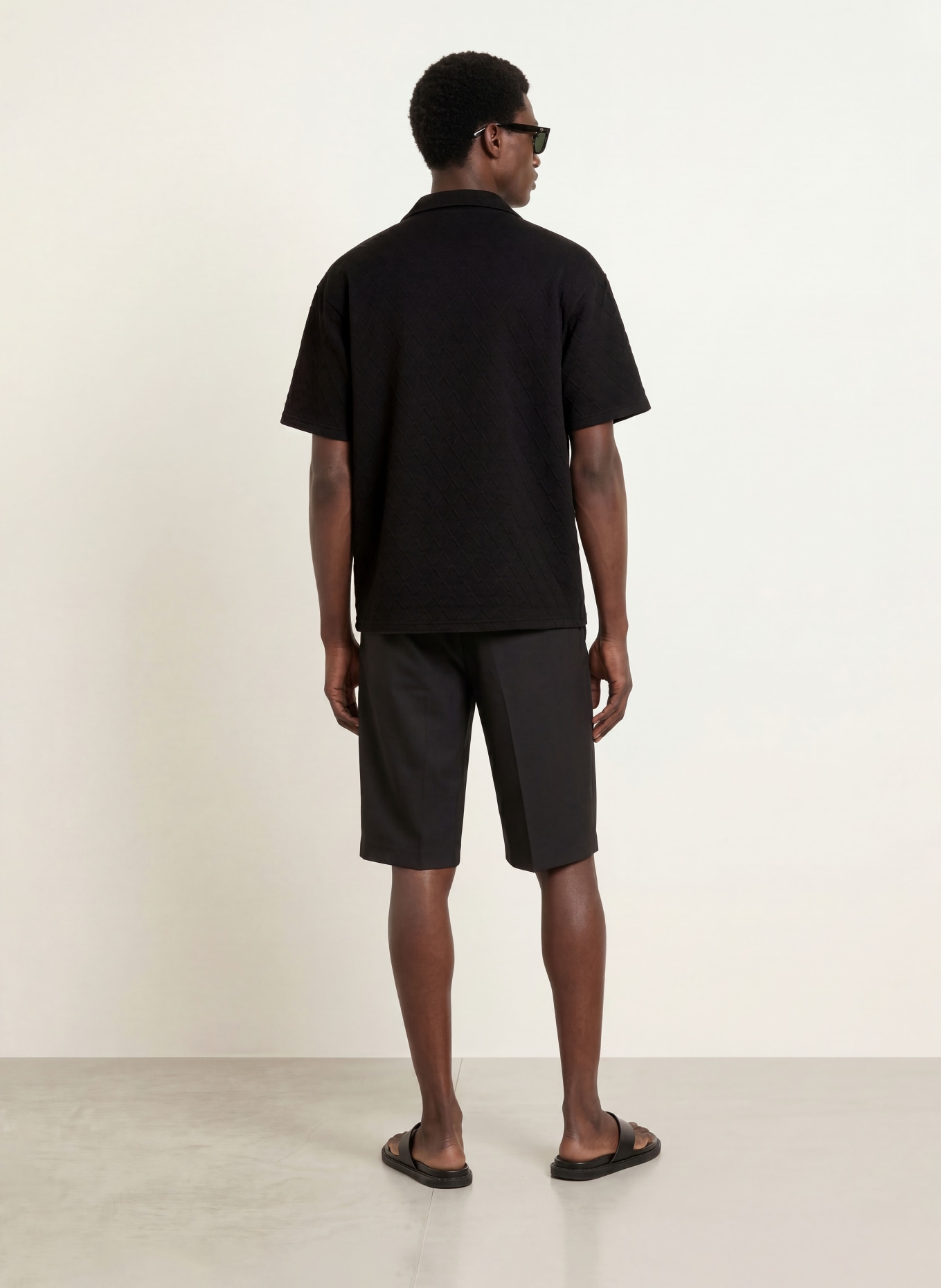 PEGADOR Kurzarm-Hemd JOVREN Comfort Fit: SCHWARZ