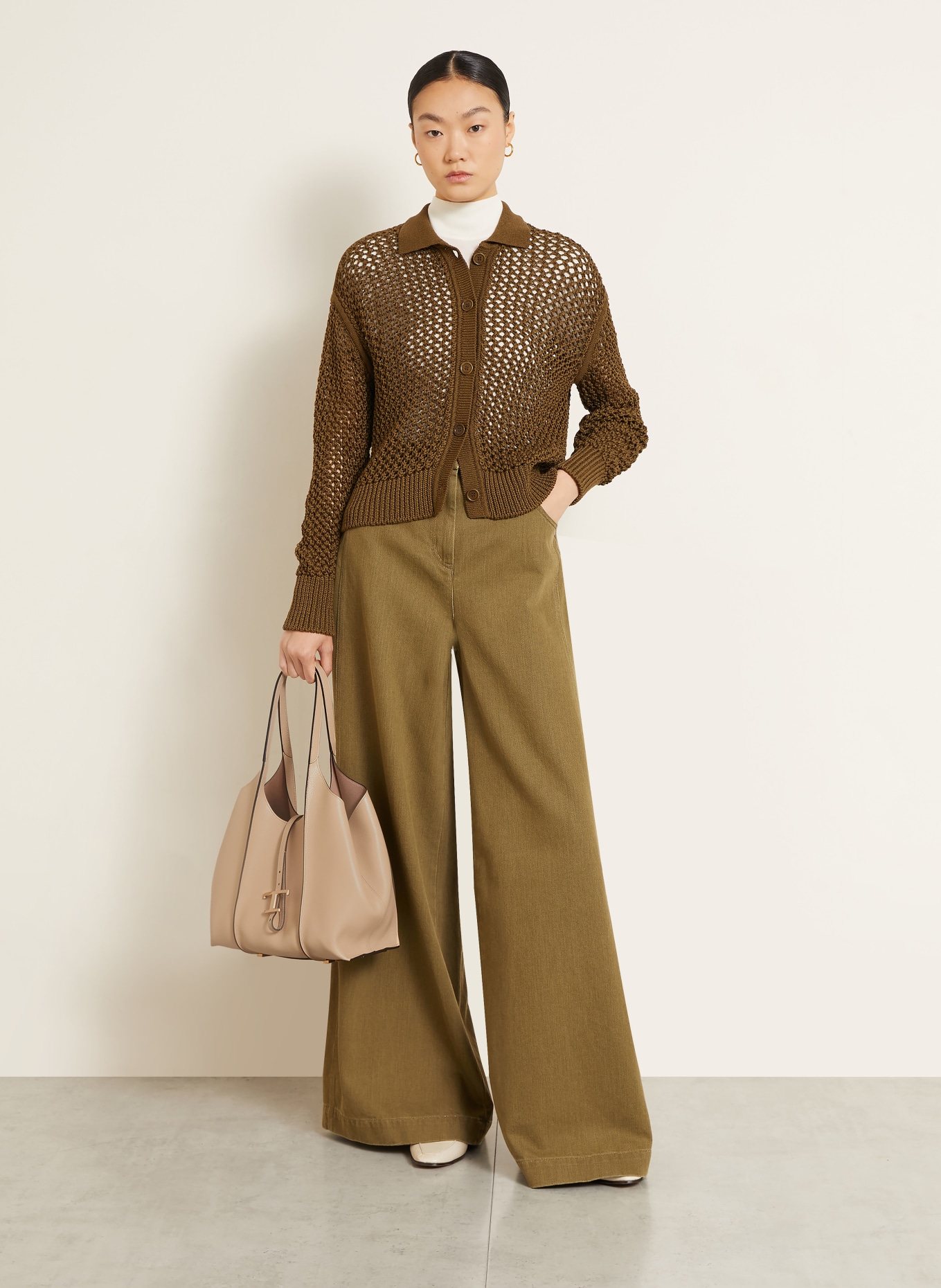 TOD'S Beuteltasche mit Pouch: HELLBRAUN