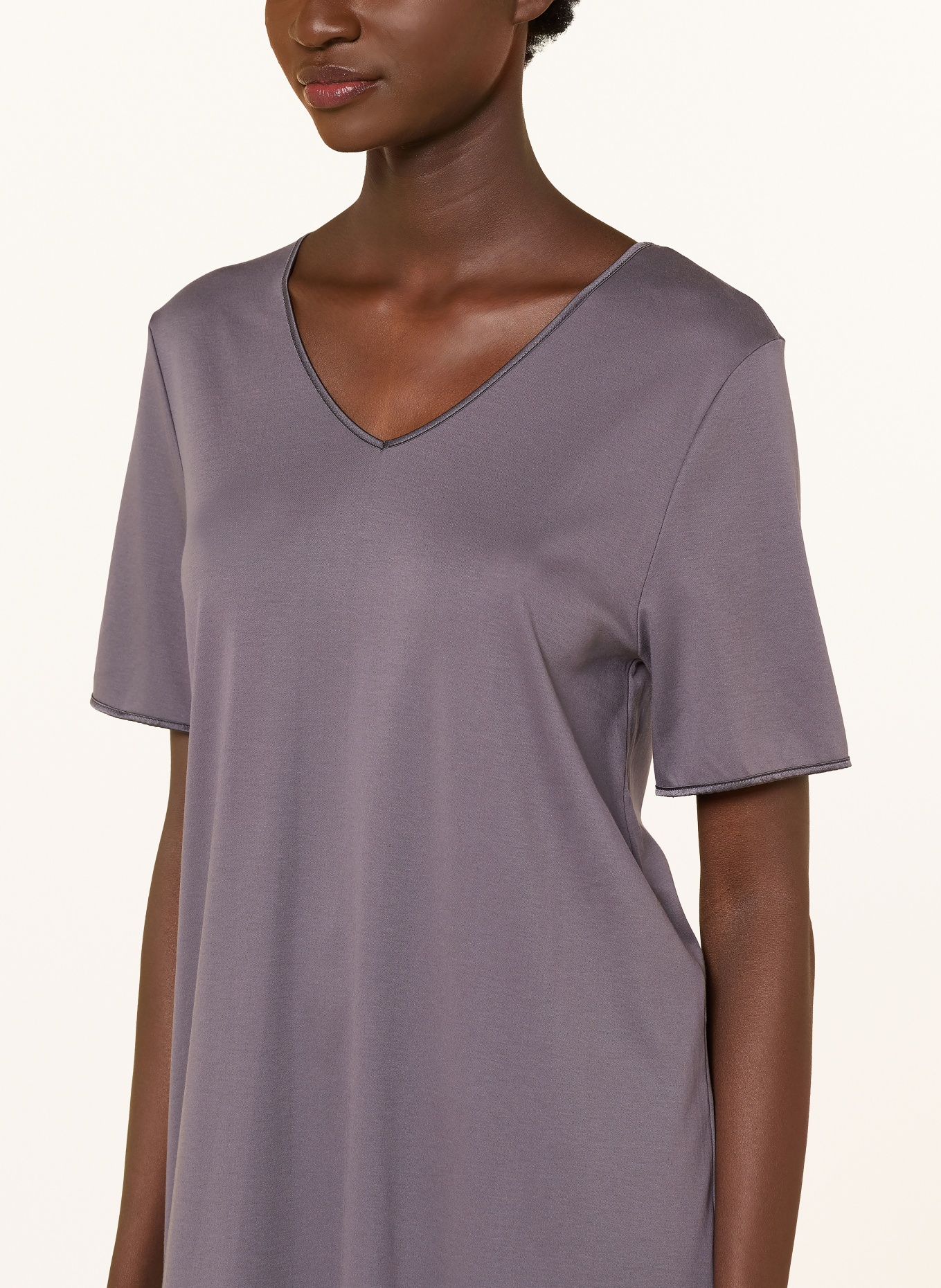 HANRO Koszula nocna COTTON SILK: CZIEMNOSZARY