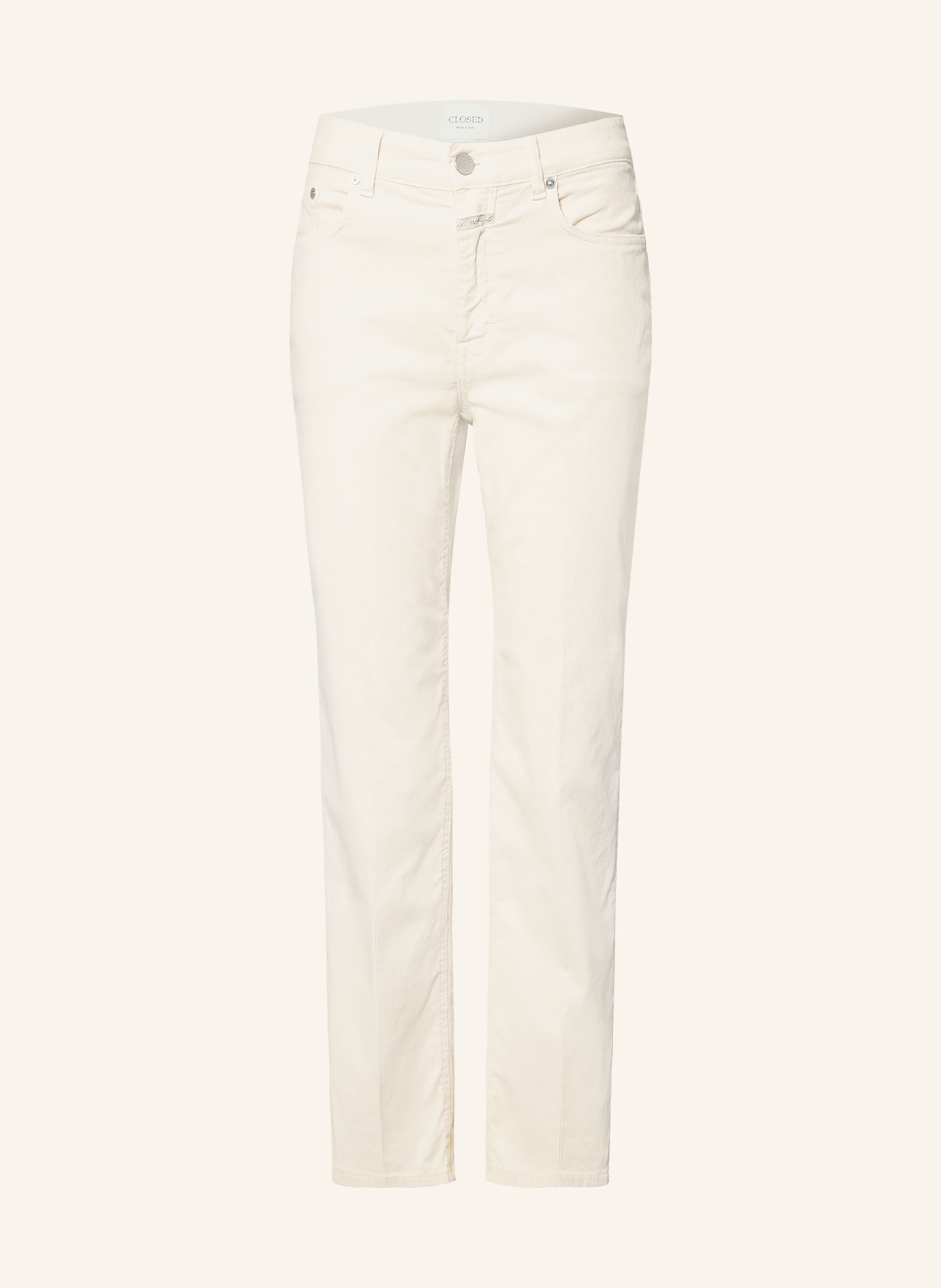 CLOSED Corduroy trousers MILO: ECRU