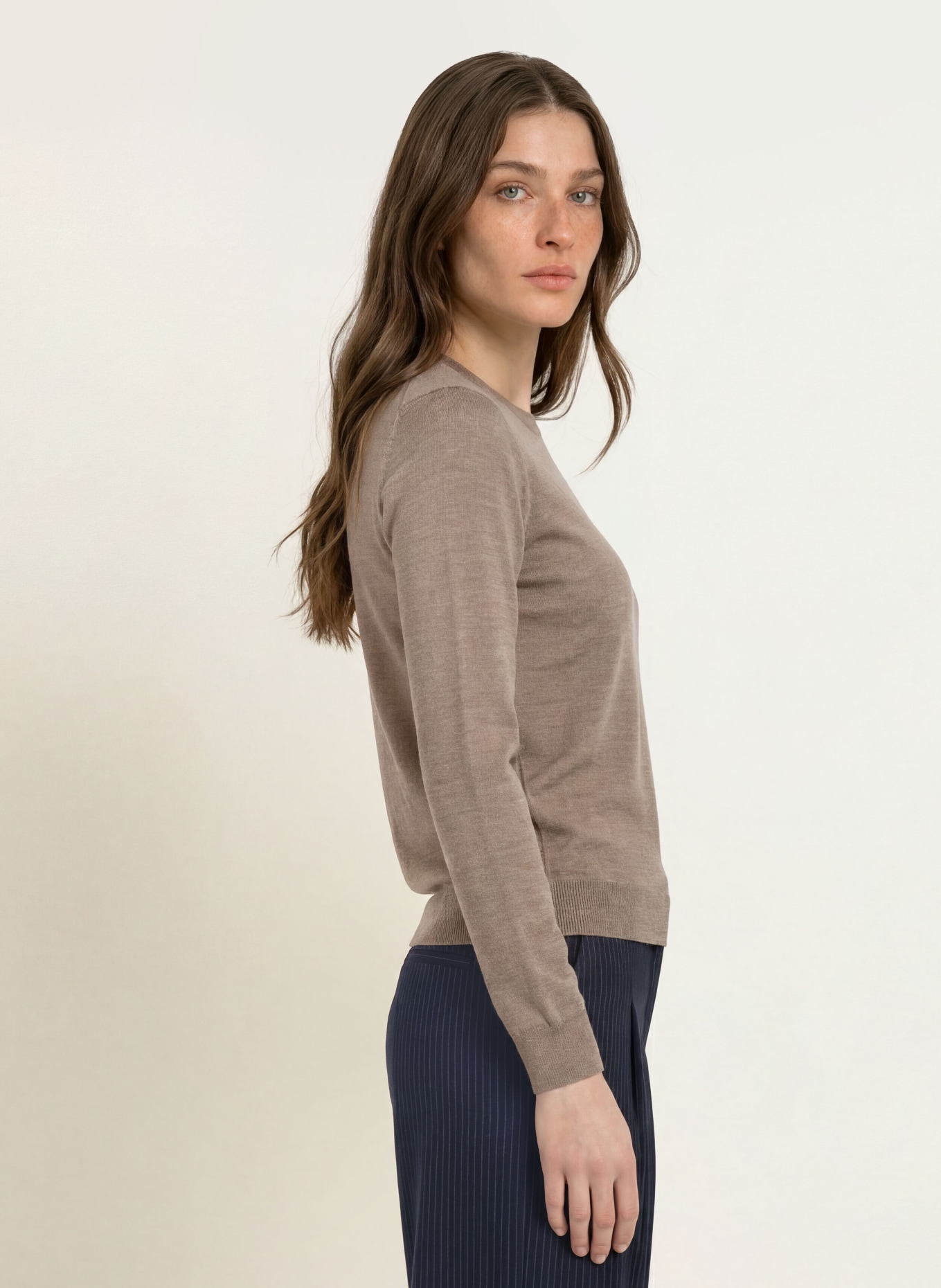 BOSS Pullover FERPINA: HELLBRAUN