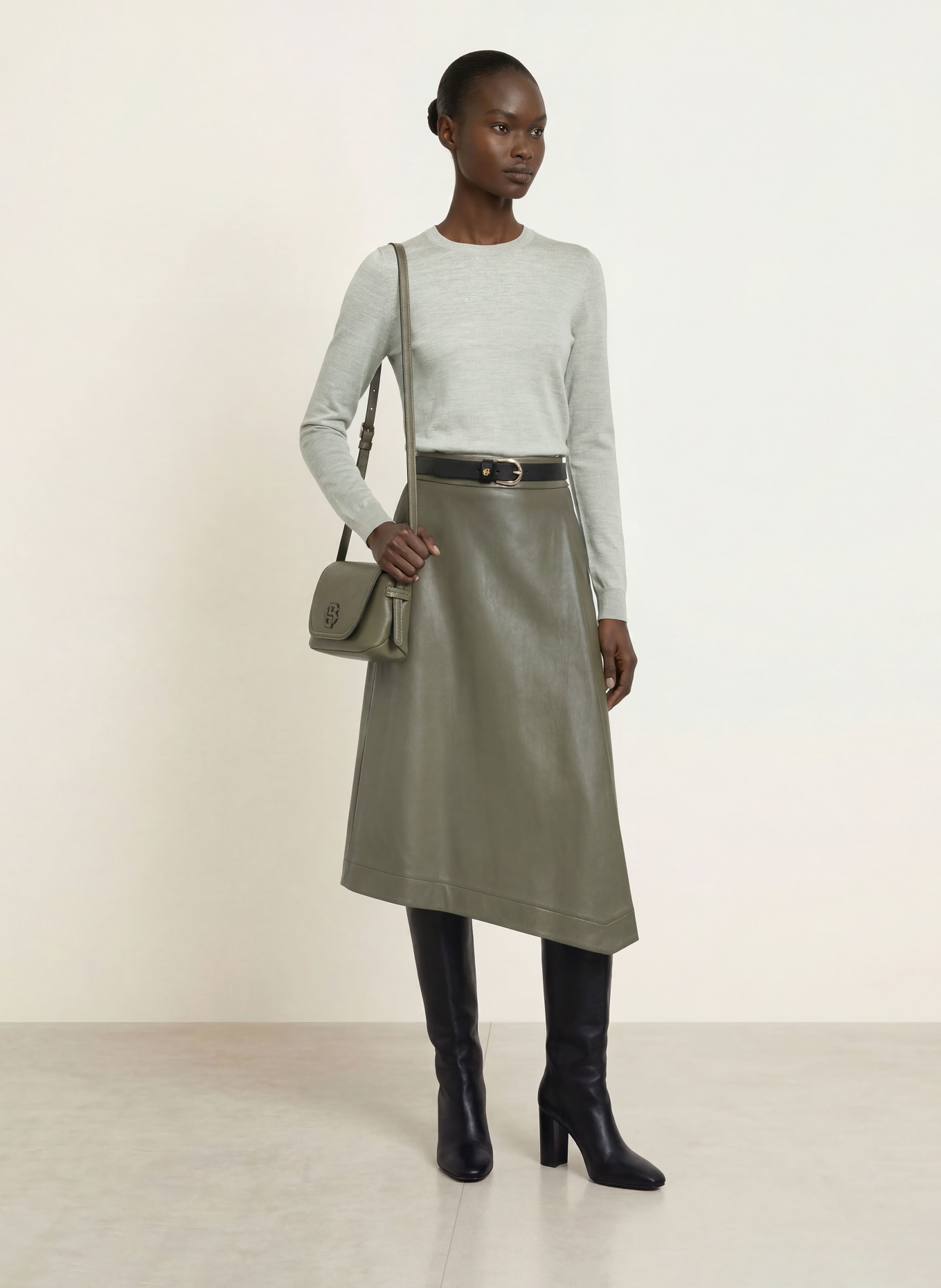 BOSS Pulover FERPINA: VERDE DESCHIS