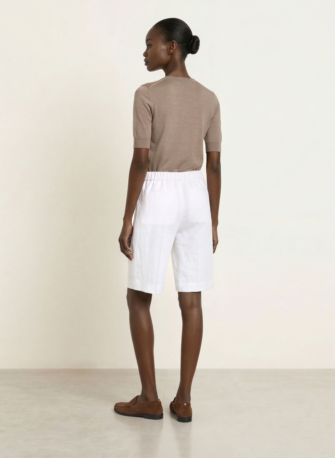 BOSS Strickshirt FARBELLA: BRAUN