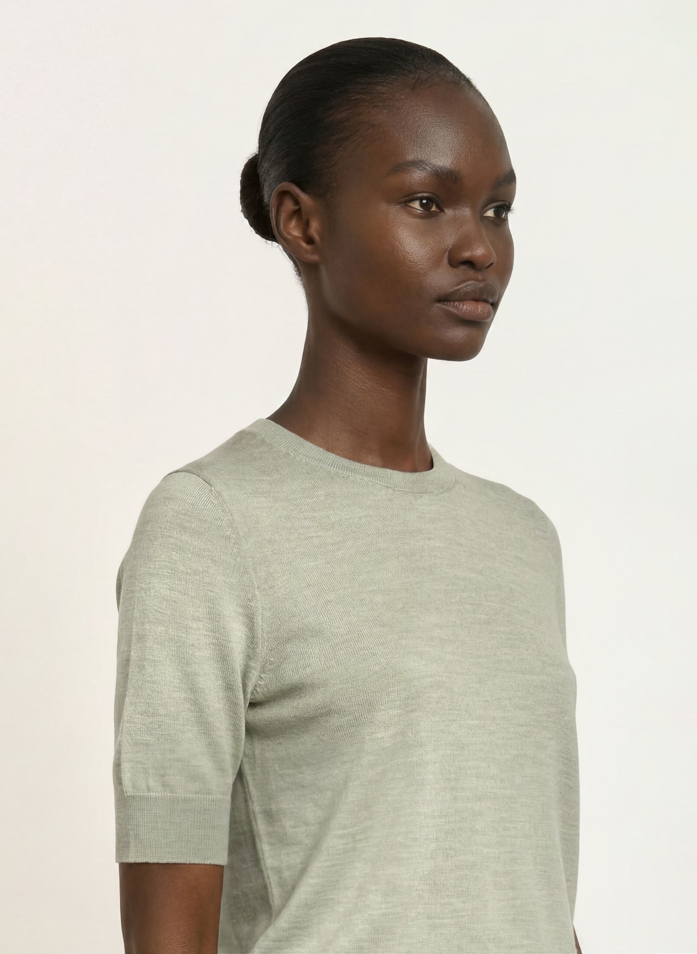 BOSS Strickshirt FARBELLA: HELLGRÜN