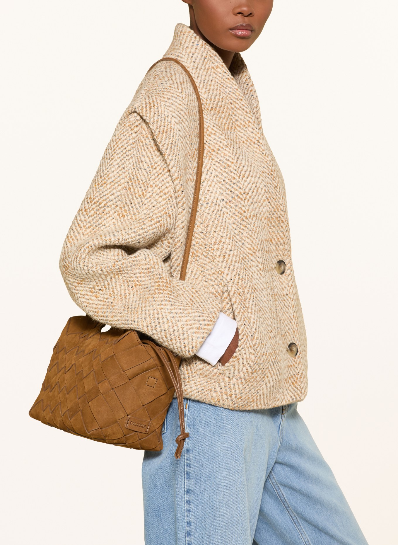 CALA JADE Handtas MISU MEDIUM: COGNAC