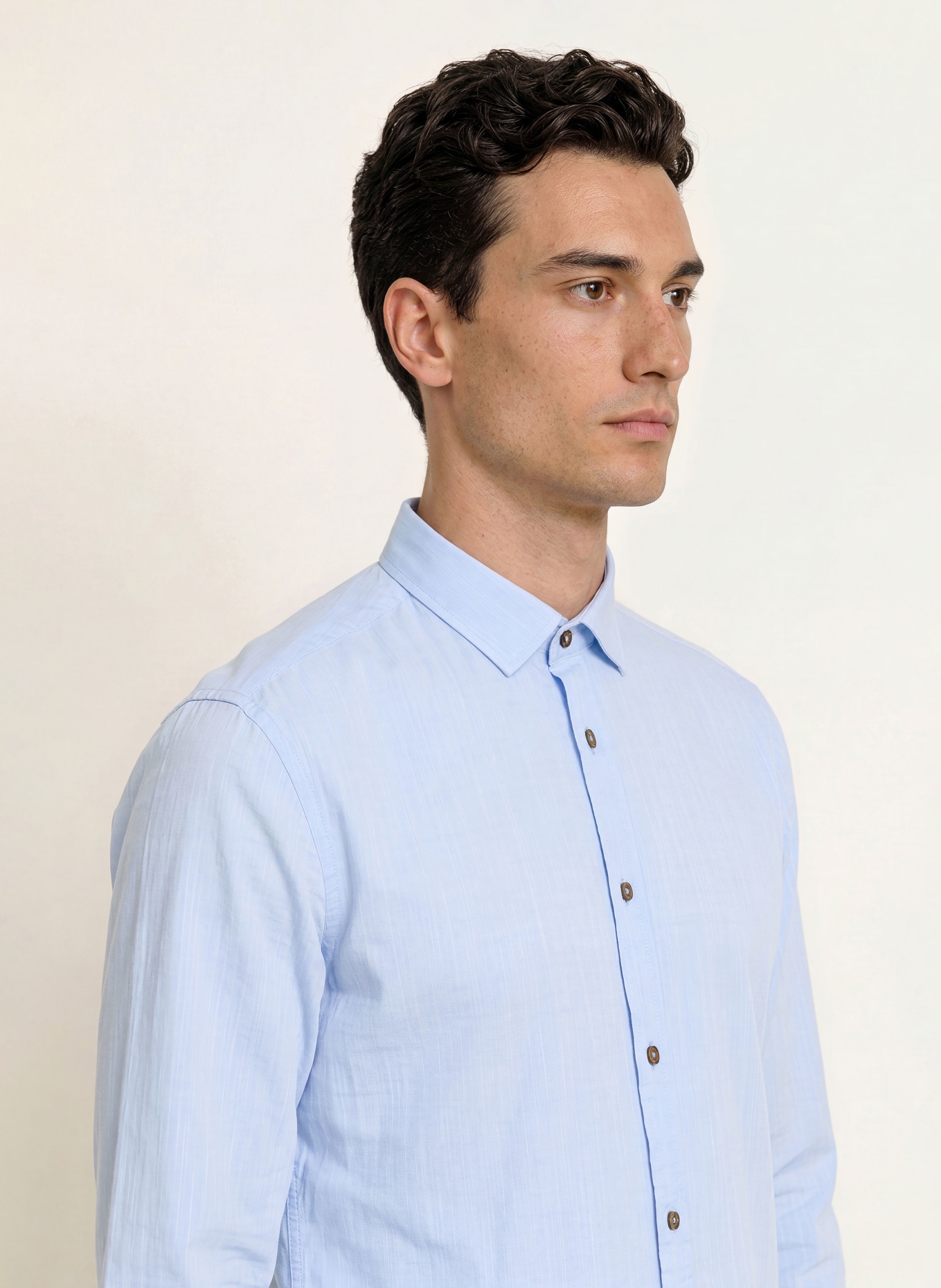 OLYMP Trachtenhemd Casual regular fit: HELLBLAU