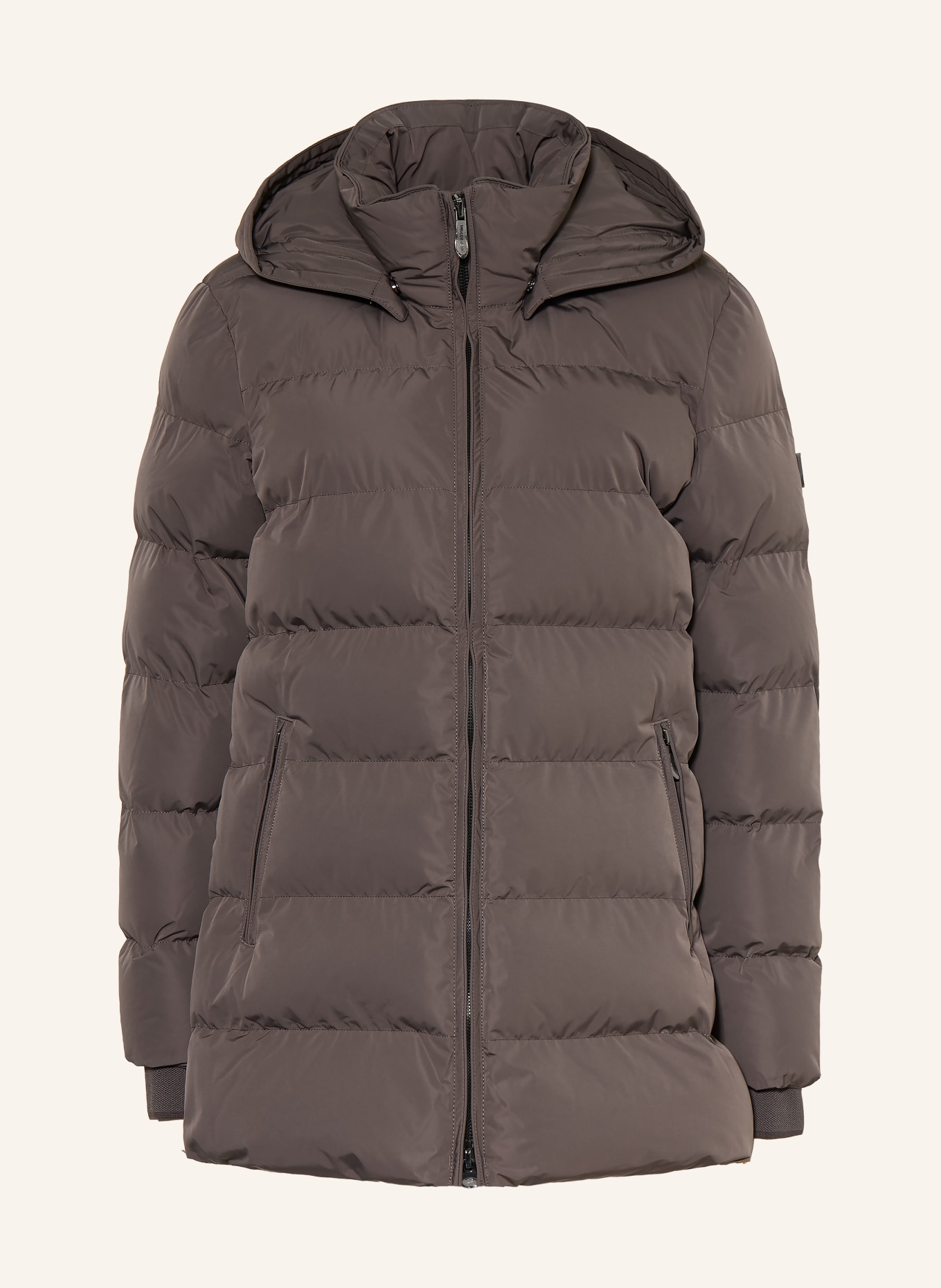 WELLENSTEYN Steppjacke GOLDMINE MEDIUM mit abnehmbarer Kapuze: TAUPE