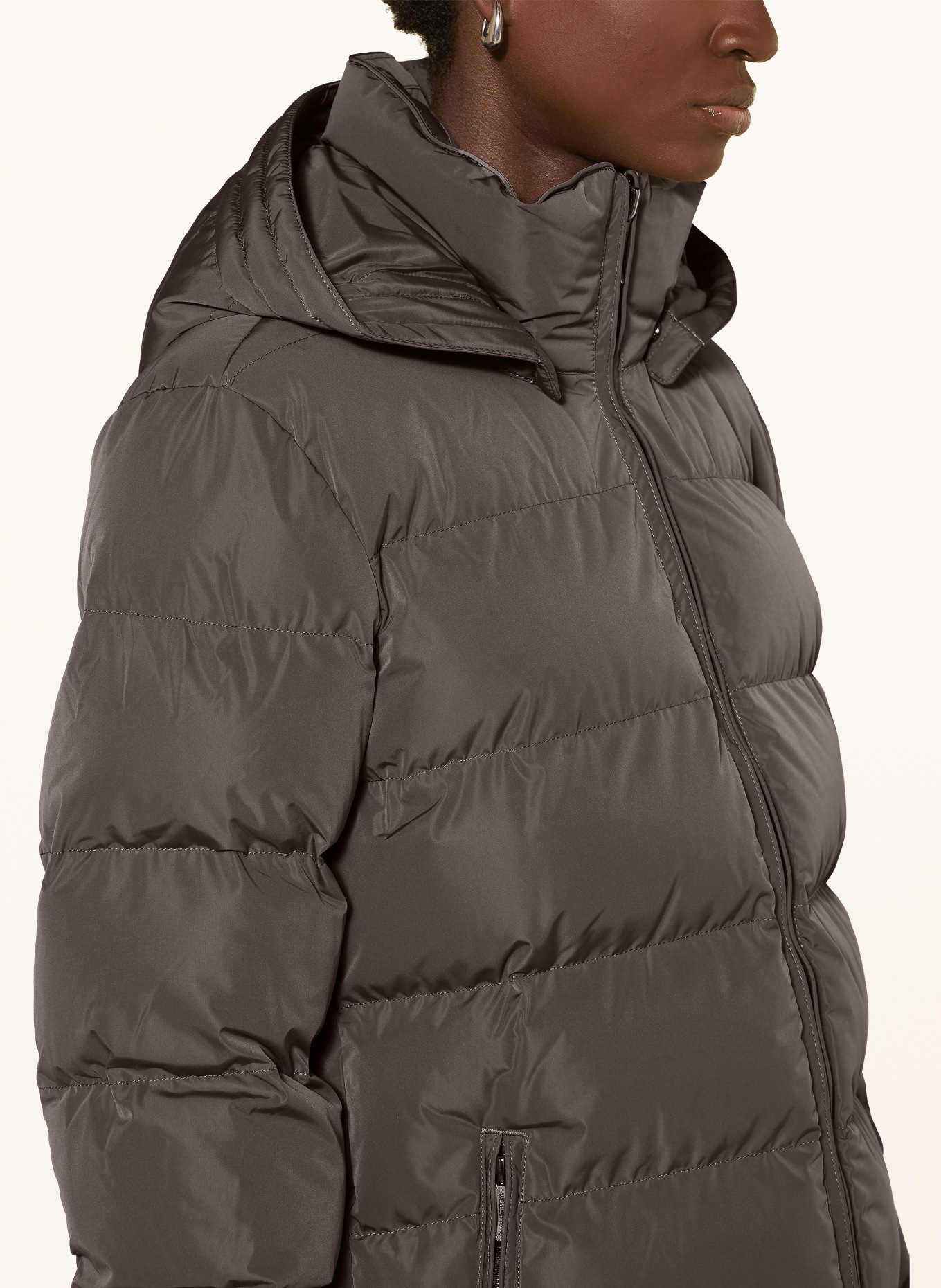 WELLENSTEYN Steppjacke GOLDMINE MEDIUM mit abnehmbarer Kapuze: TAUPE