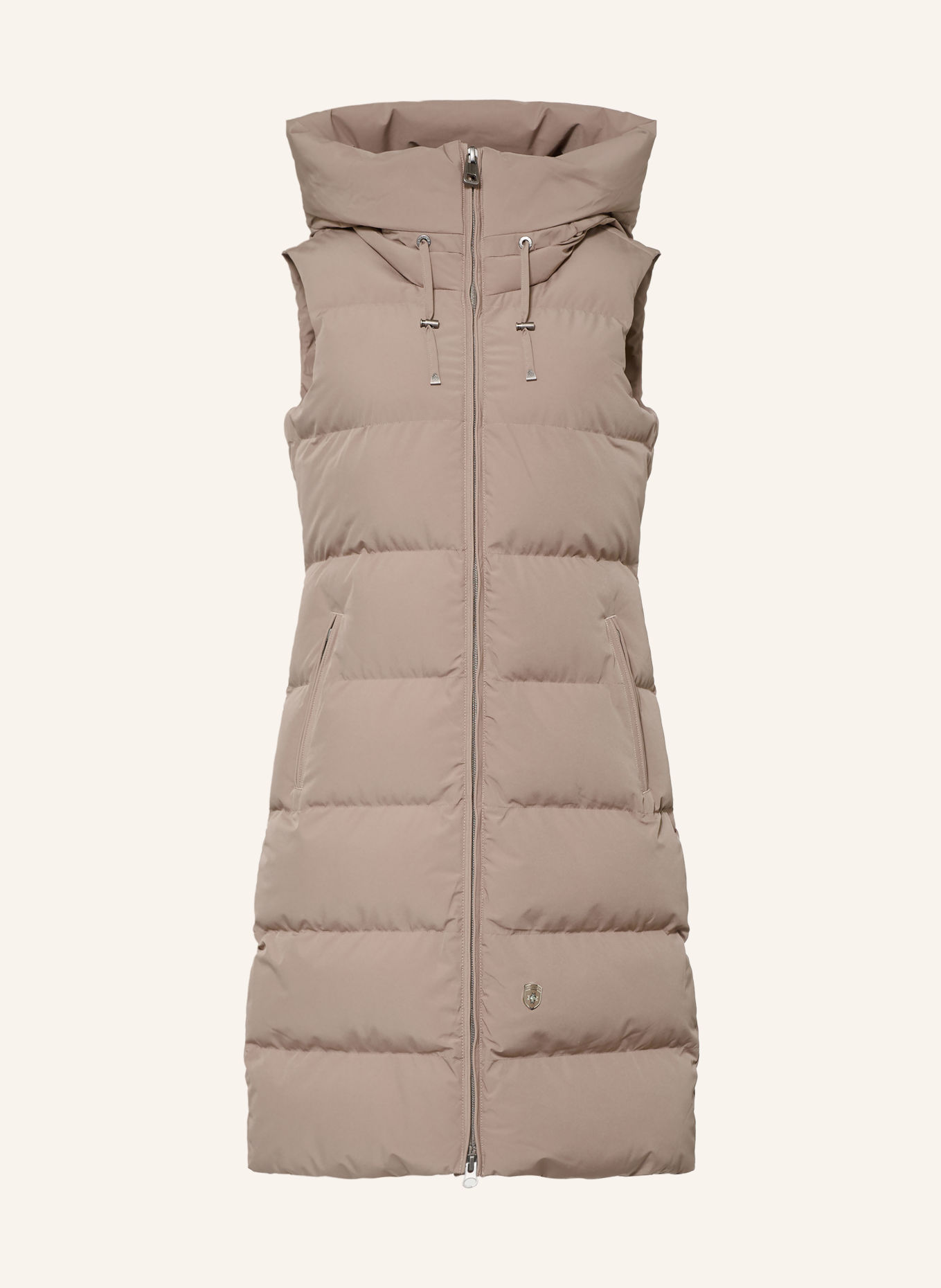 WELLENSTEYN Steppweste GOLDMINE LONG VEST mit DUPONT™ SORONA®-Isolierung: TAUPE