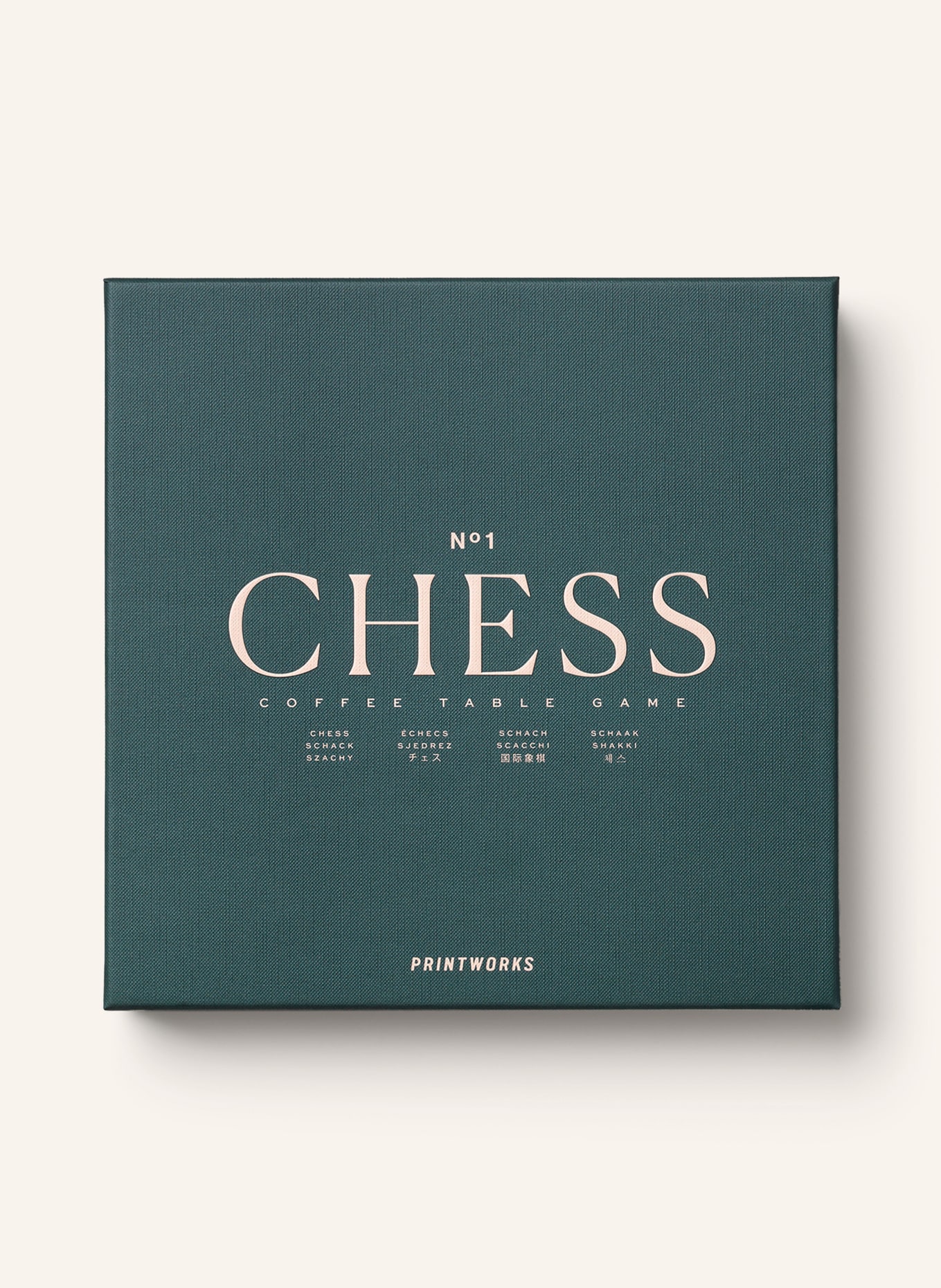 PRINTWORKS Bordspil CLASSIC CHESS: MØRKEGRØN / LYSEORANGE