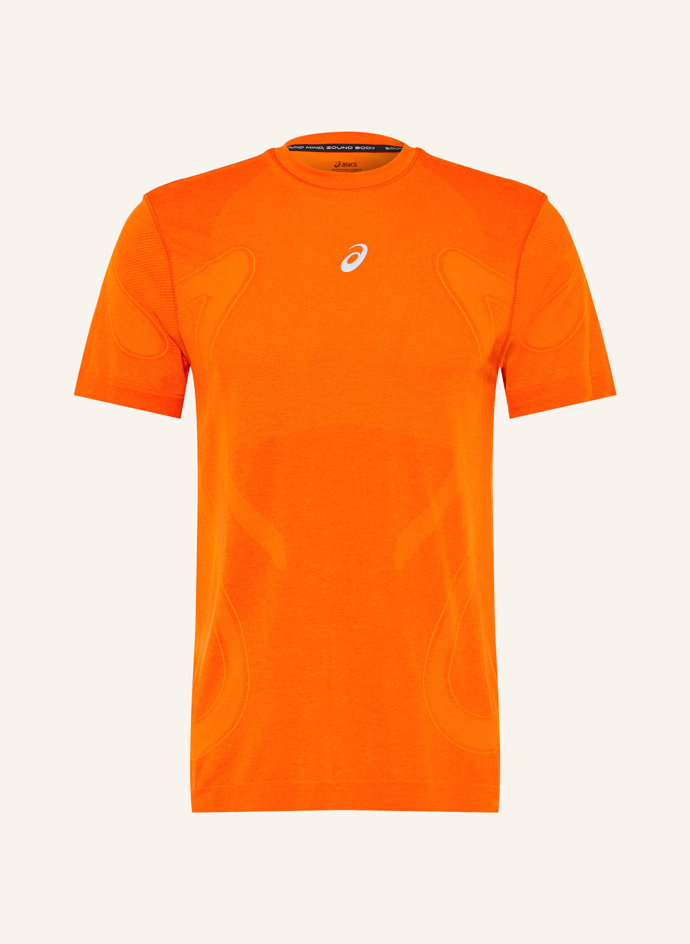 ASICS ROAD SEAMLESS SS running shirt: ORANGE