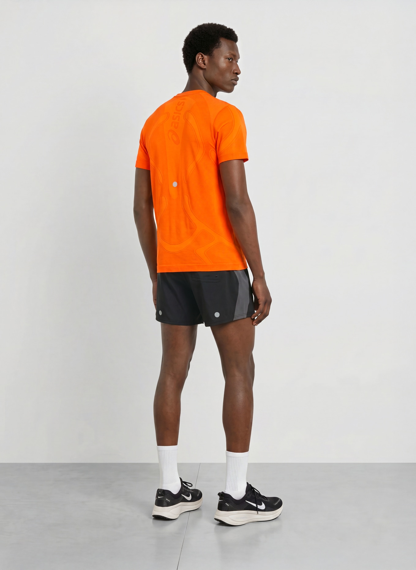 ASICS ROAD SEAMLESS SS running shirt: ORANGE
