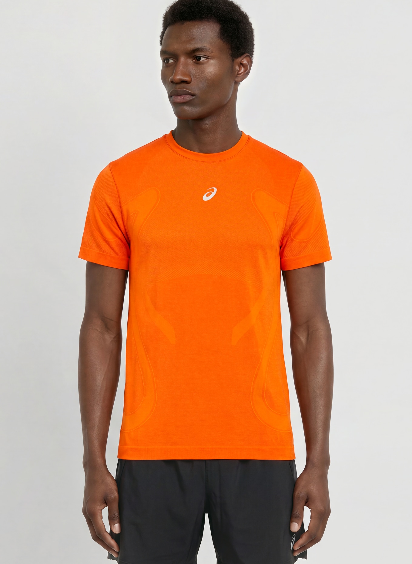 ASICS ROAD SEAMLESS SS running shirt: ORANGE