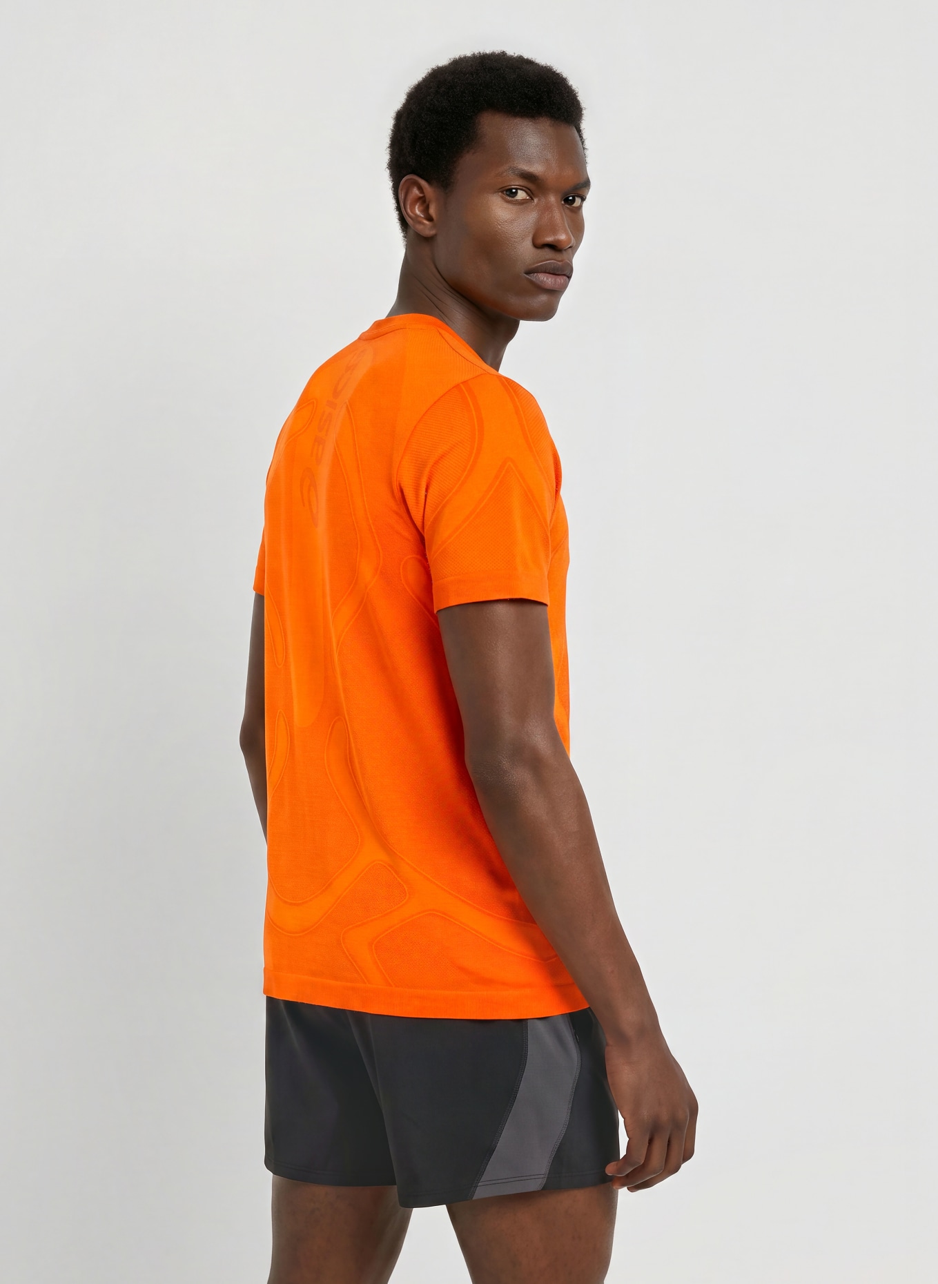 ASICS ROAD SEAMLESS SS running shirt: ORANGE