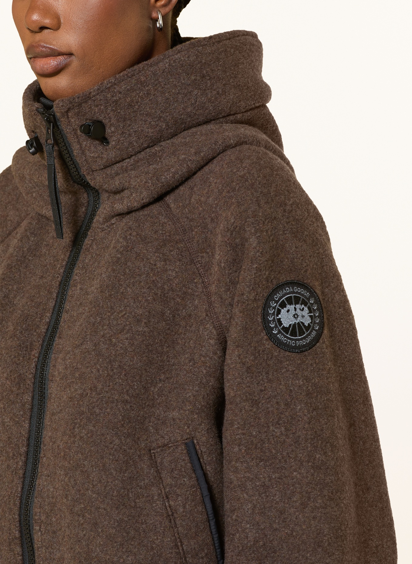 CANADA GOOSE Fleecejack CHILLYWACK: MARRON FONCÉ
